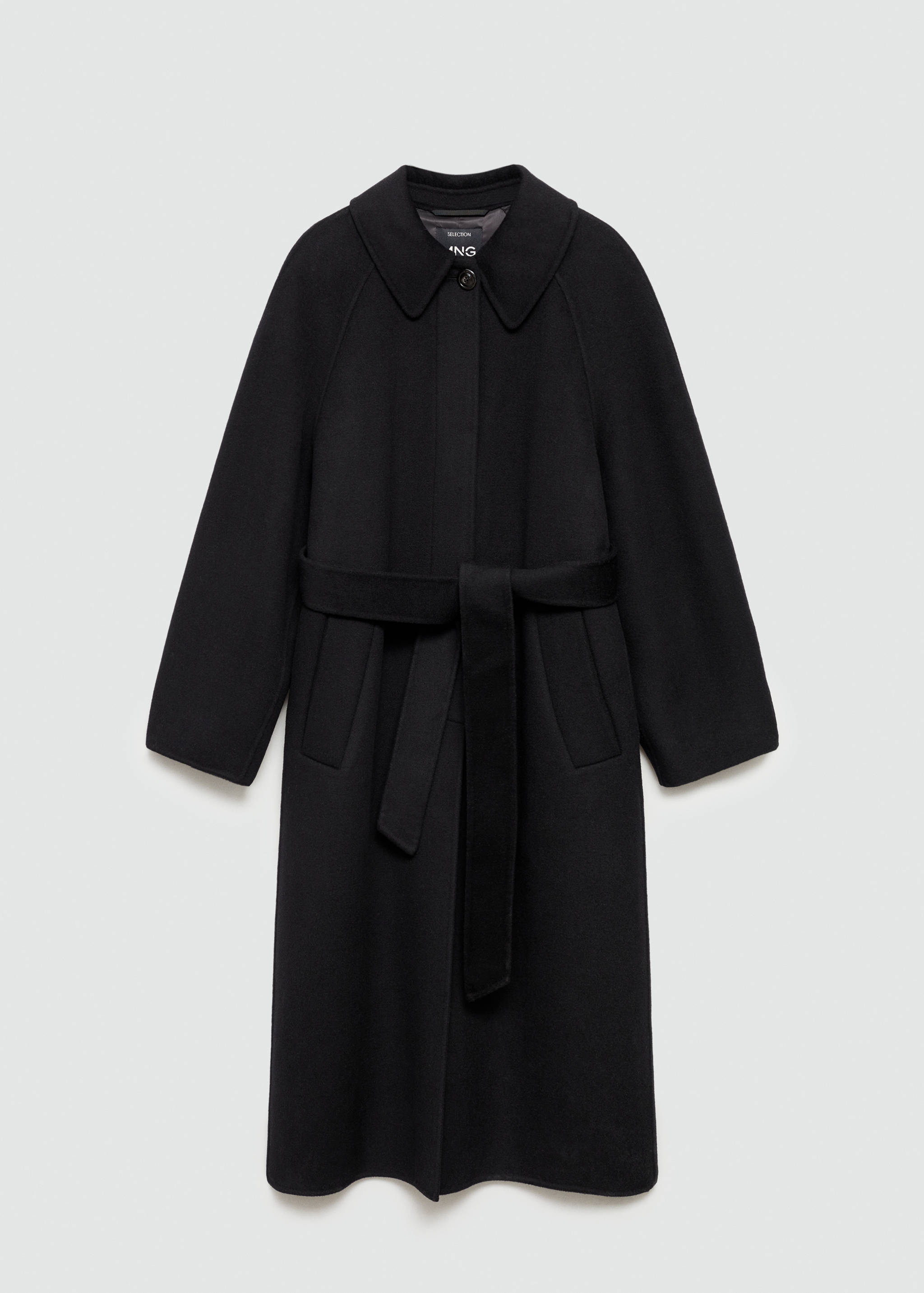 Woollen coat with belt - Article without model