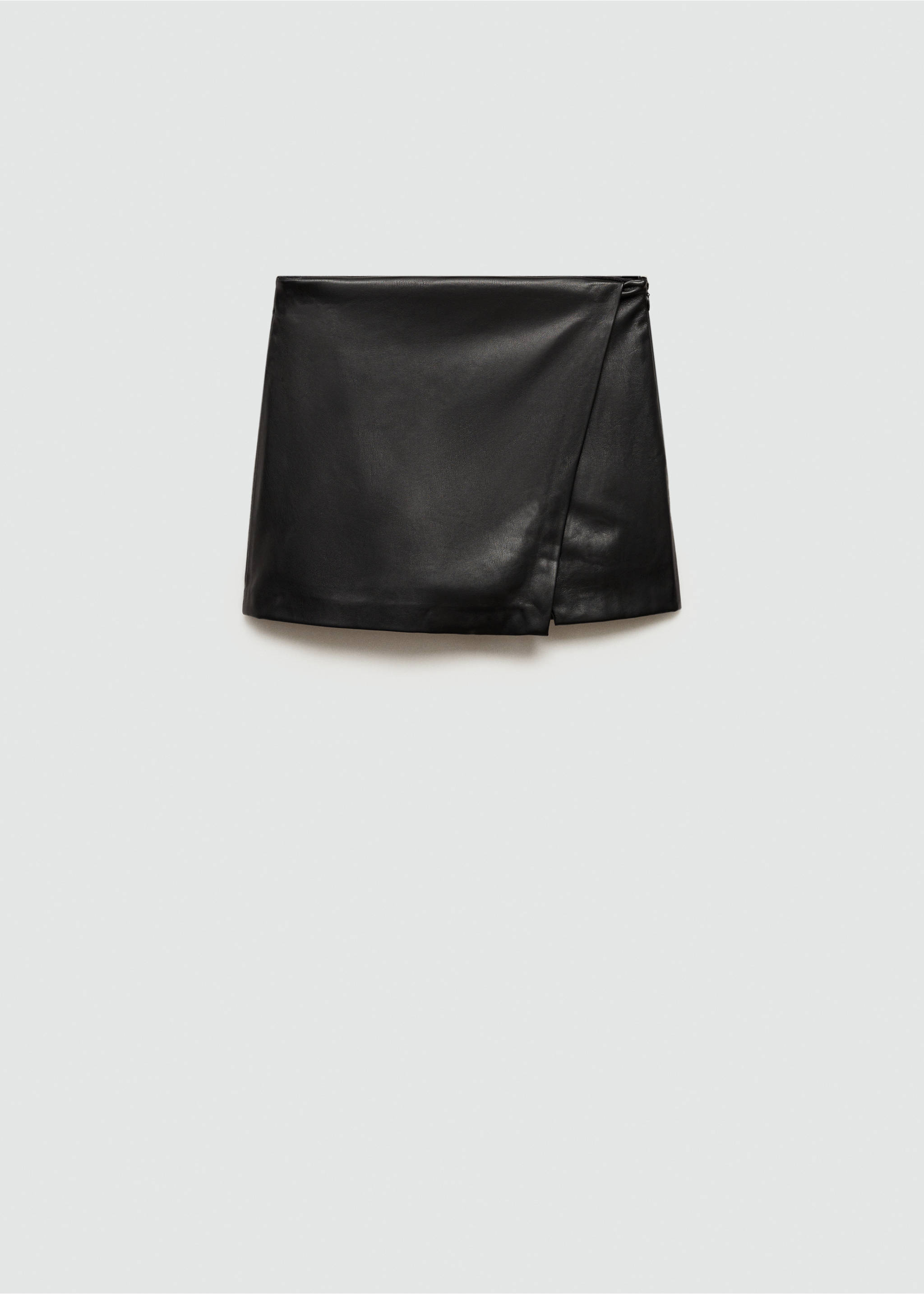 Faux-leather culottes - Article without model, Black. Ref: 77046722-00.