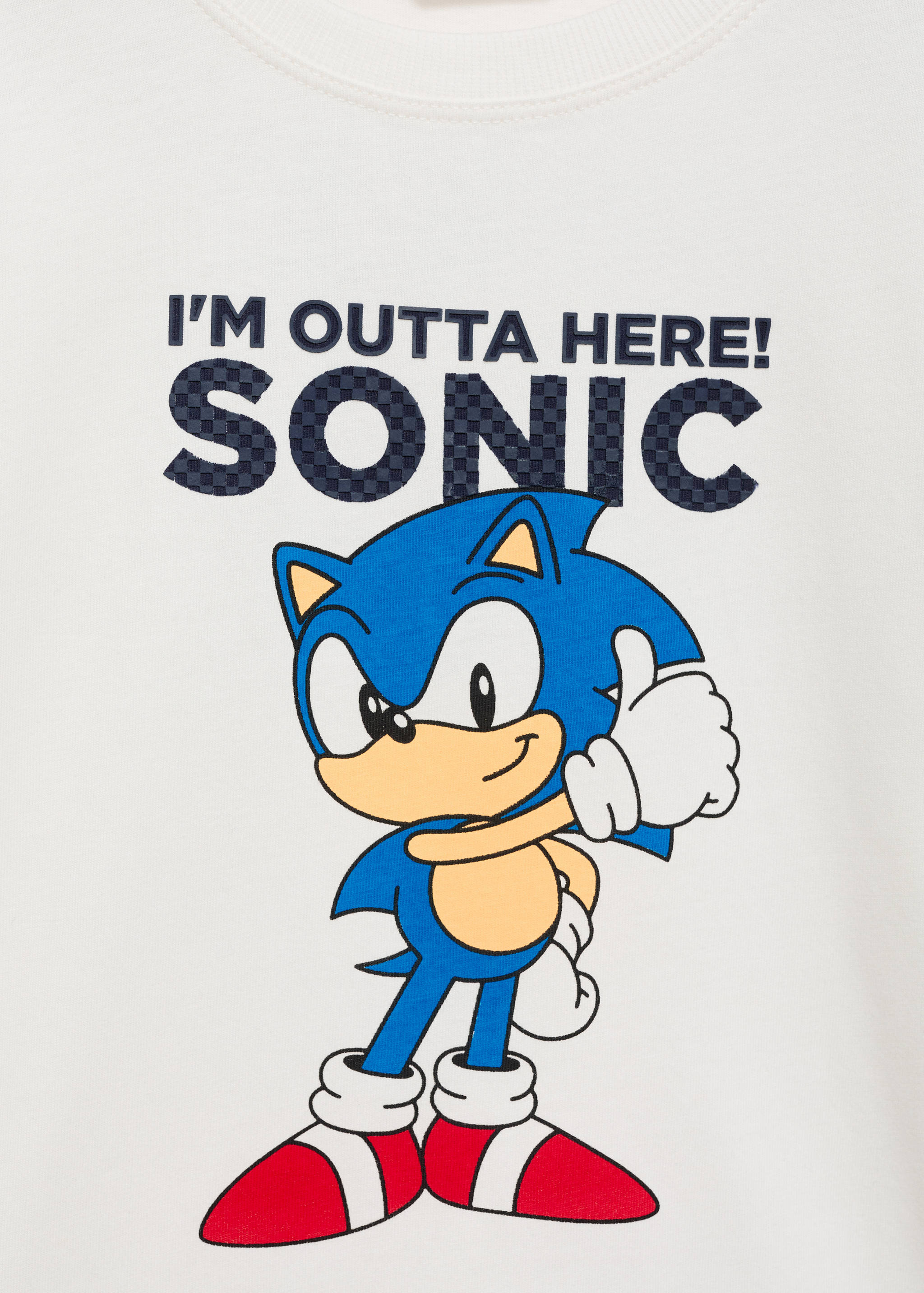 Футболка Соник с рельефом - Деталь изделия 8