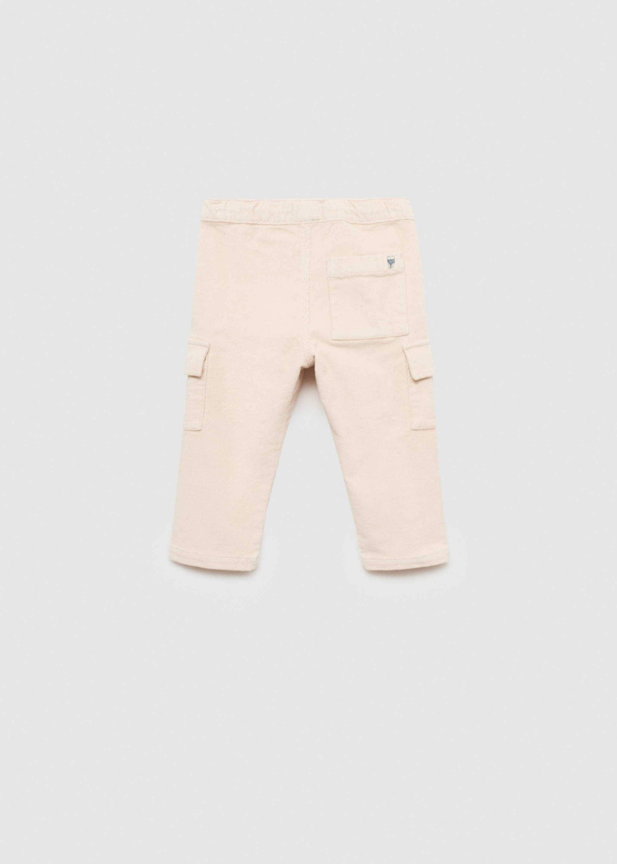 Pantalon cargo velours côtelé - Verso de l’article