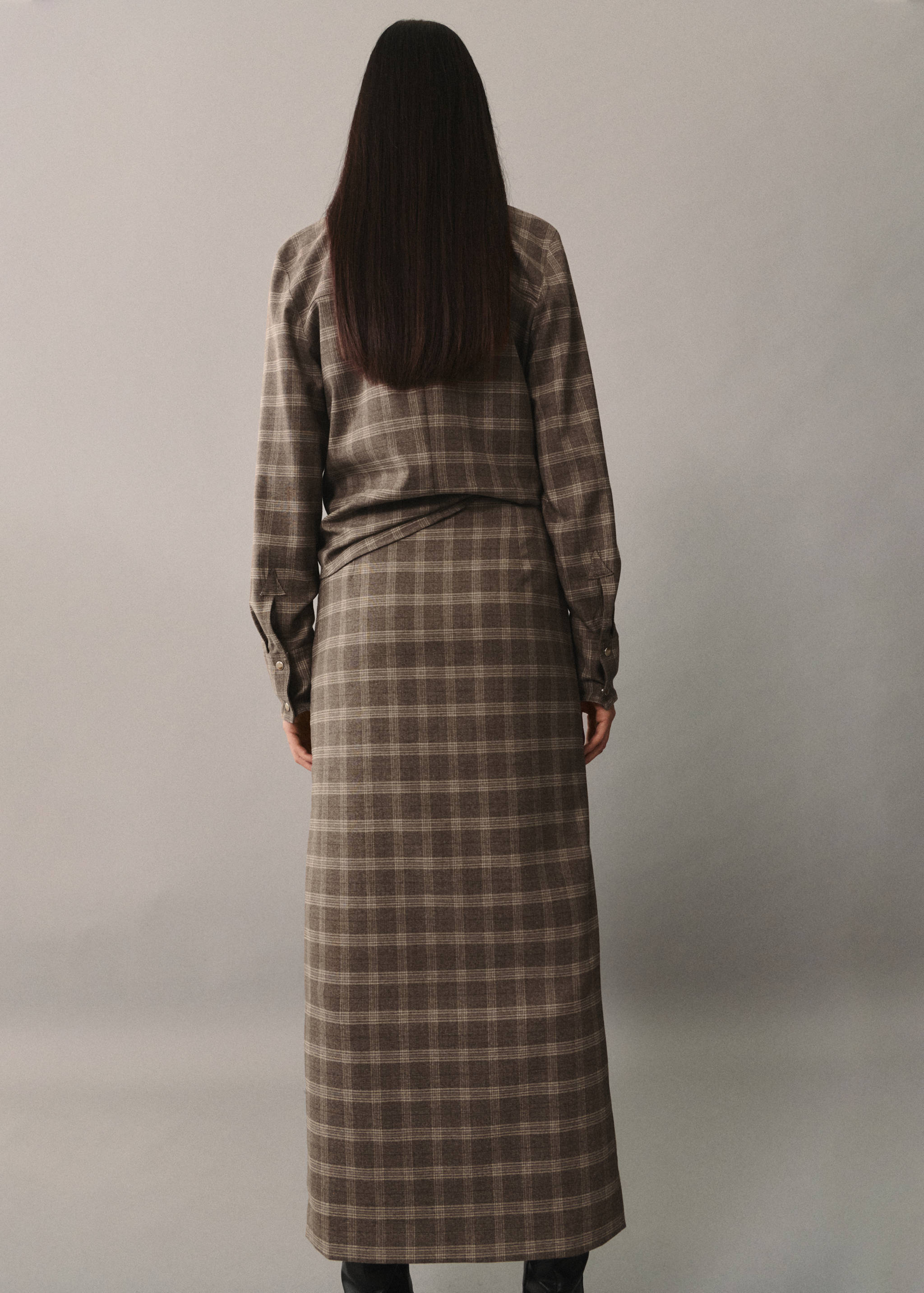 Surchemise carreaux poches - Verso de l’article