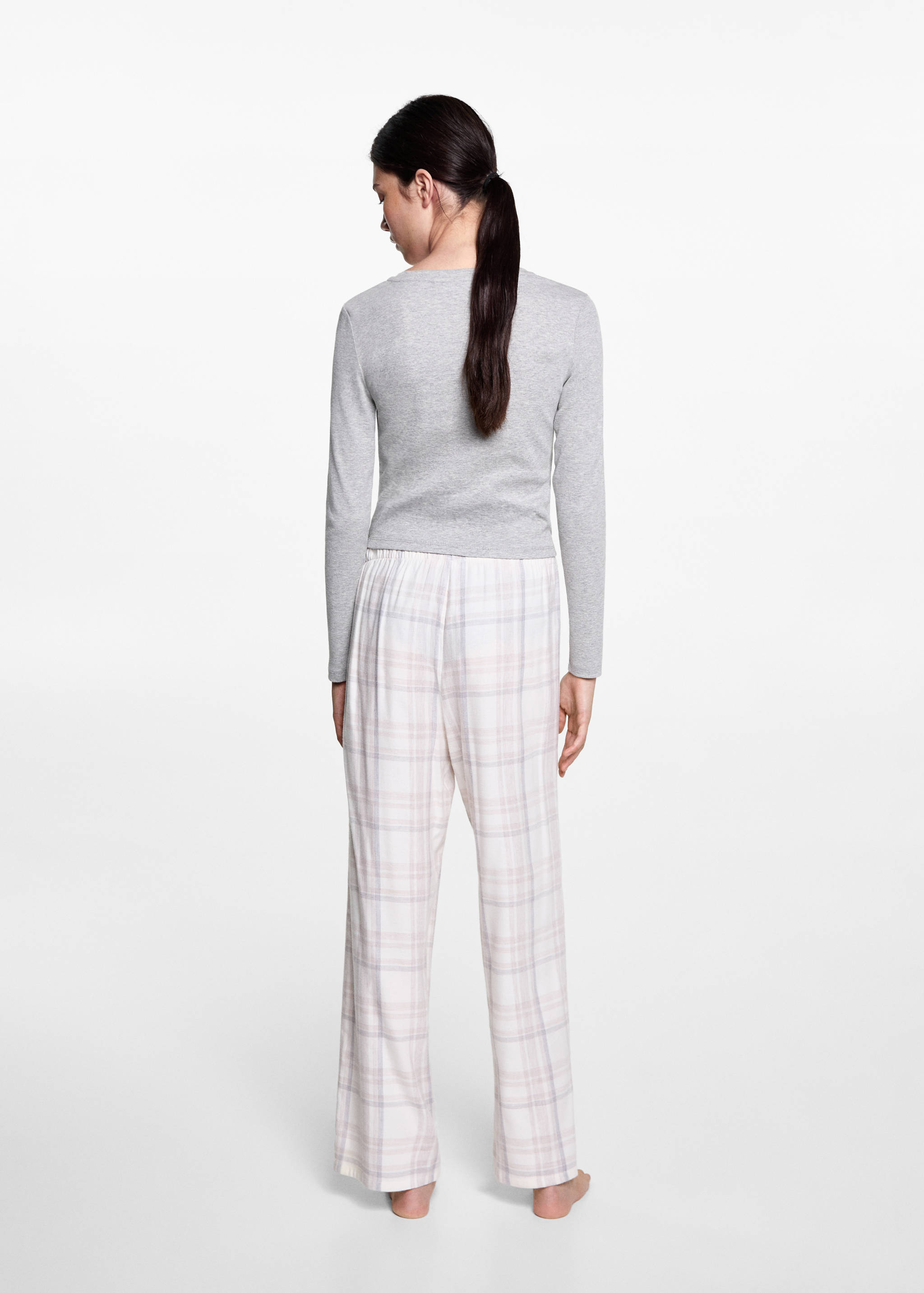 Pyjama coton carreaux - Verso de l’article