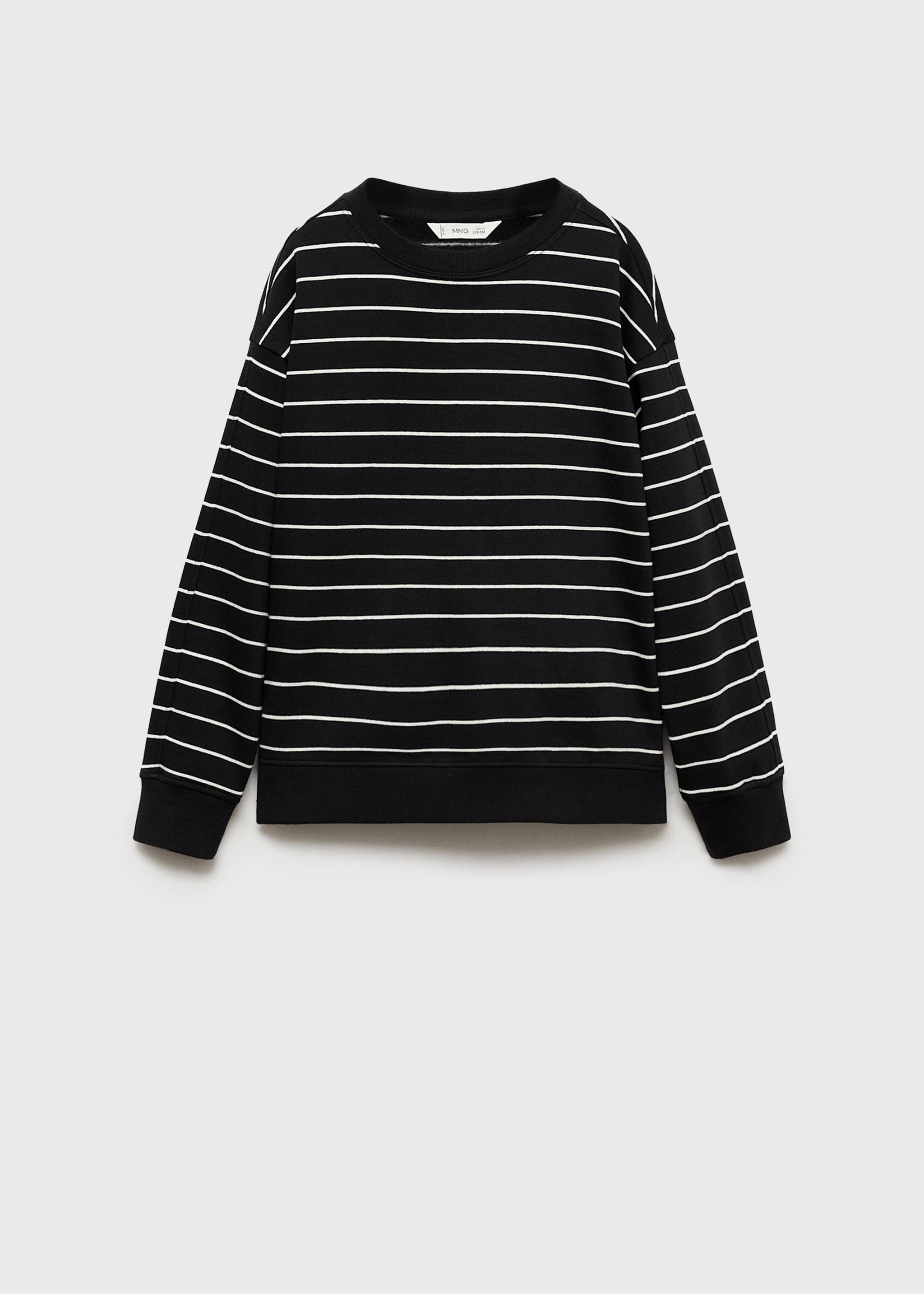 Striped cotton-blend sweatshirt - Article without model