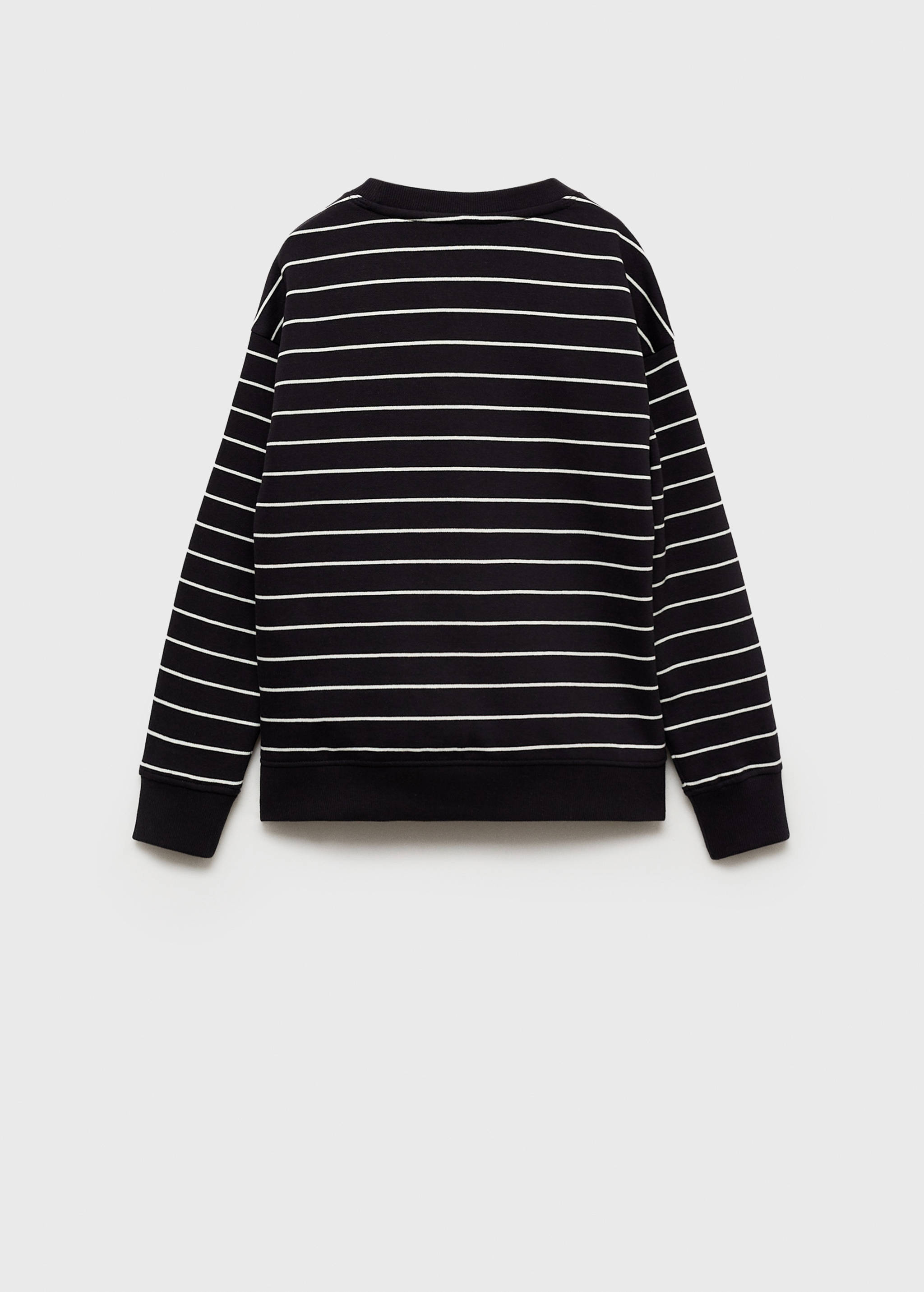 Striped cotton-blend sweatshirt - Reverse of the article
