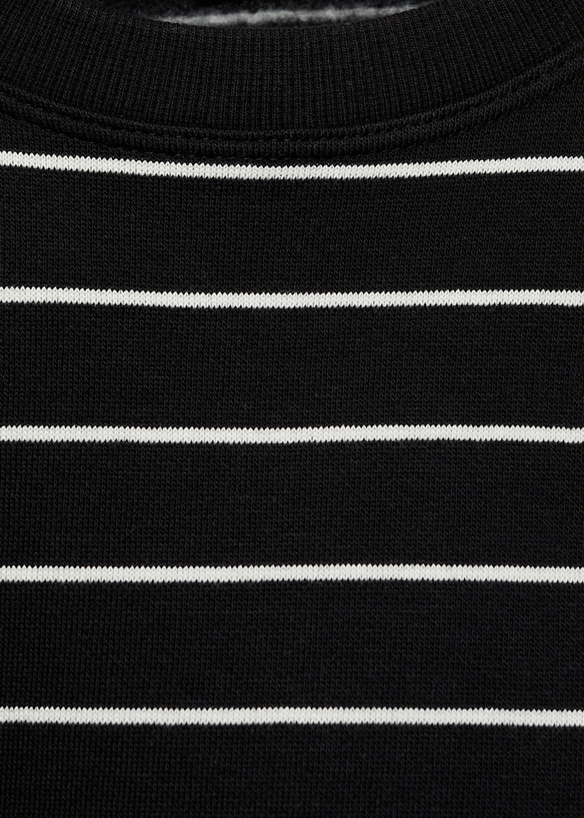 Striped cotton-blend sweatshirt - Details of the article 8