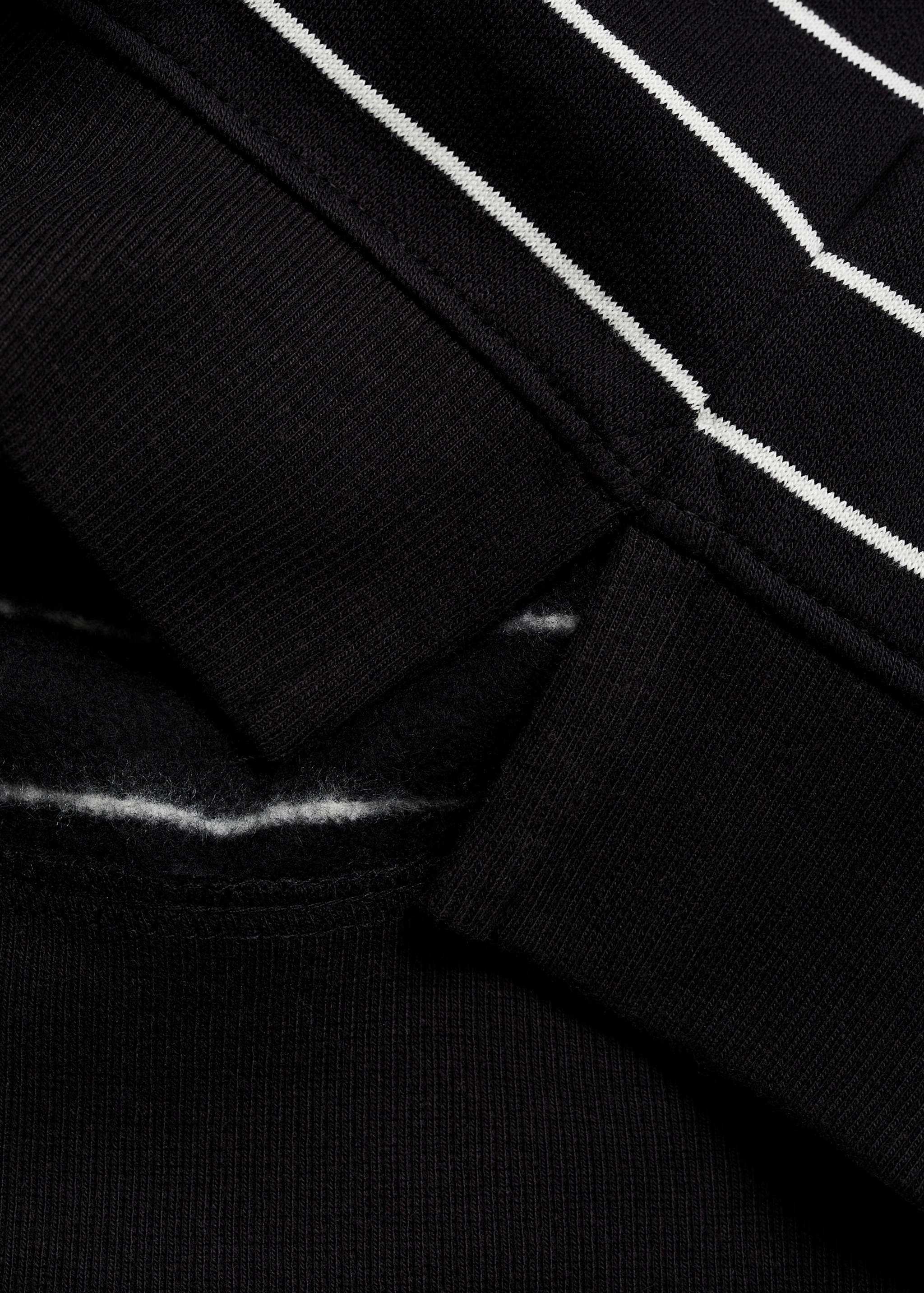 Striped cotton-blend sweatshirt - Details of the article 0