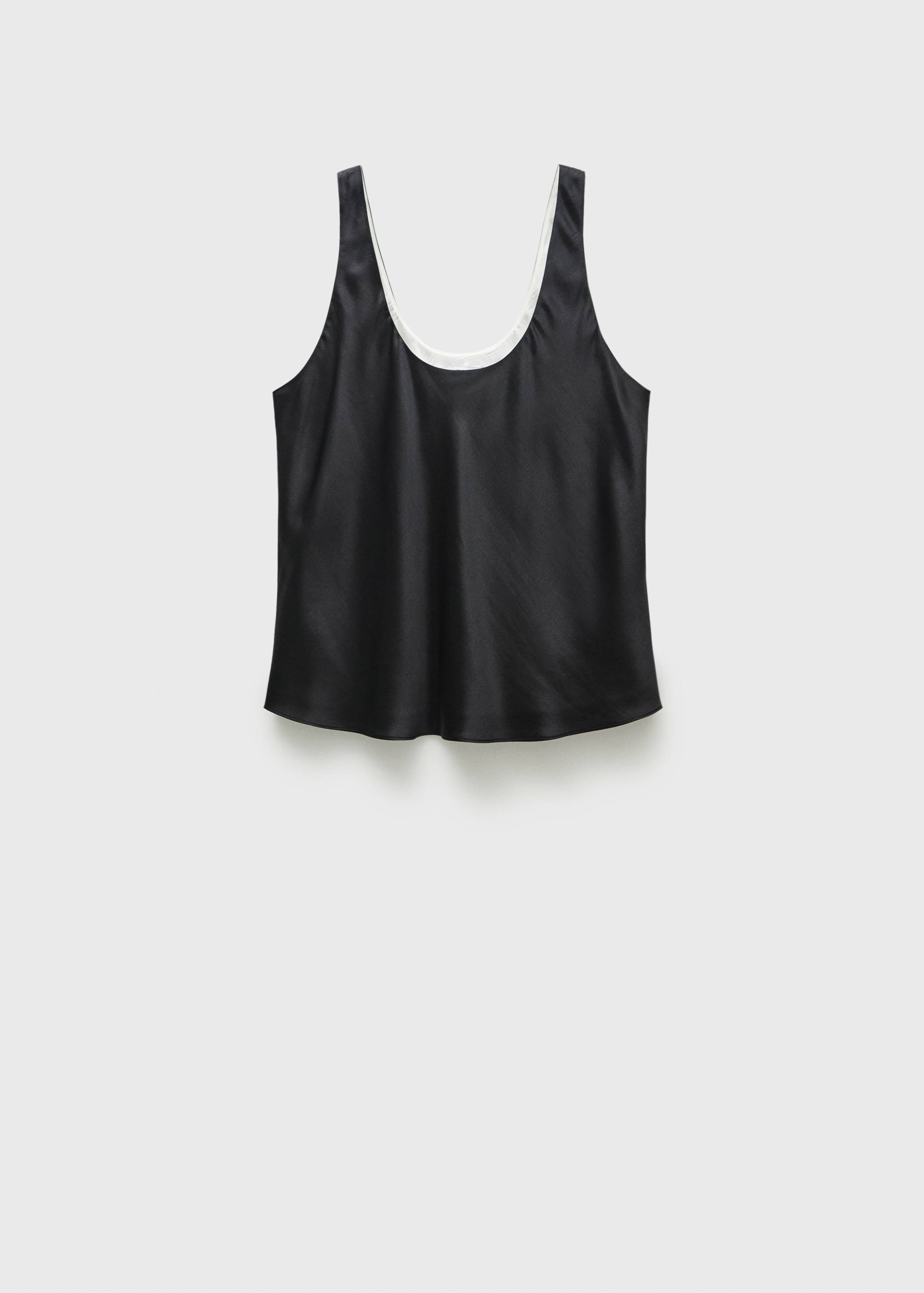 Silk satin top - Article without model