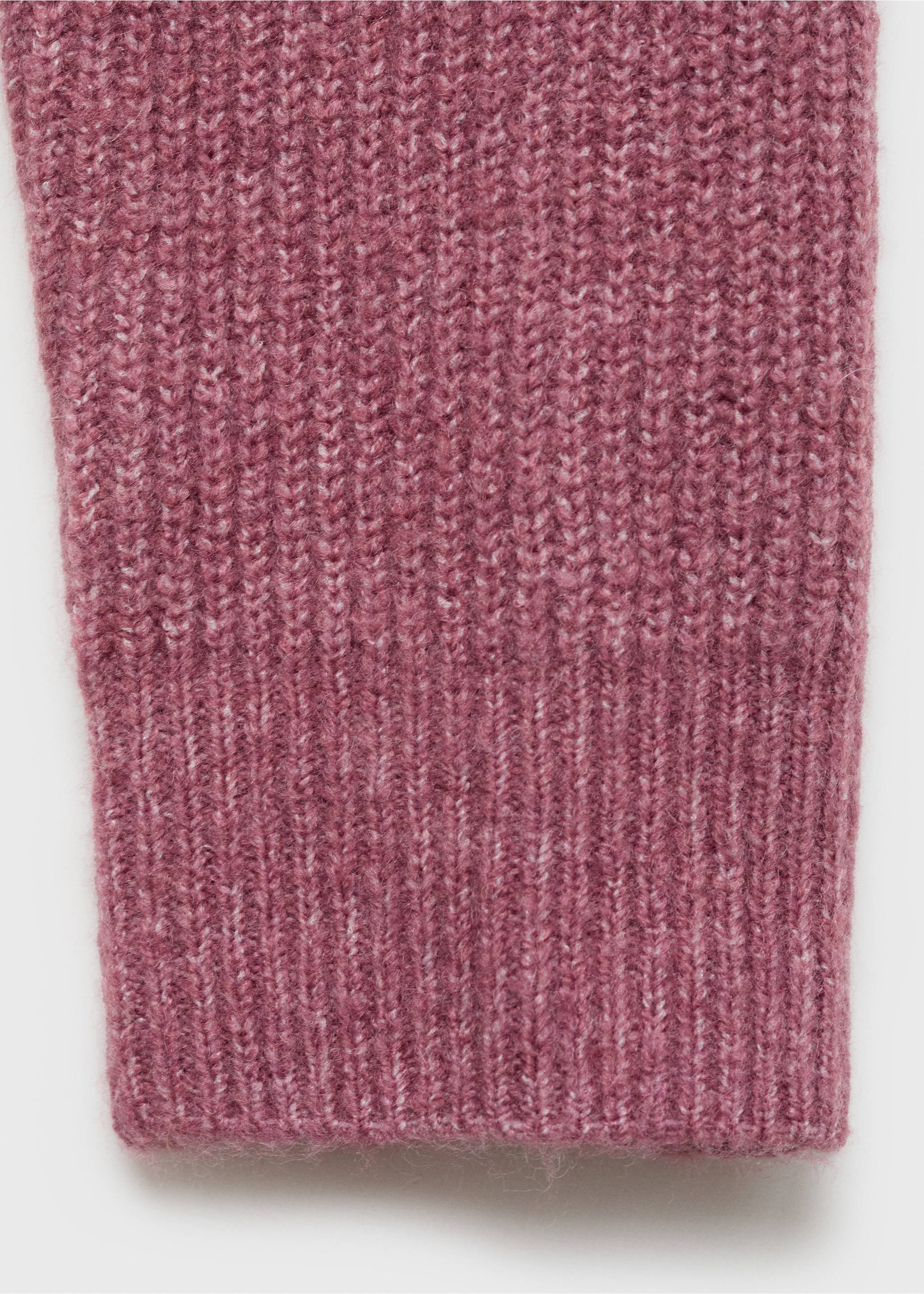 V-neck knitted cardigan - Details of the article 0, Pastel Pink. Ref: 77046737-00.