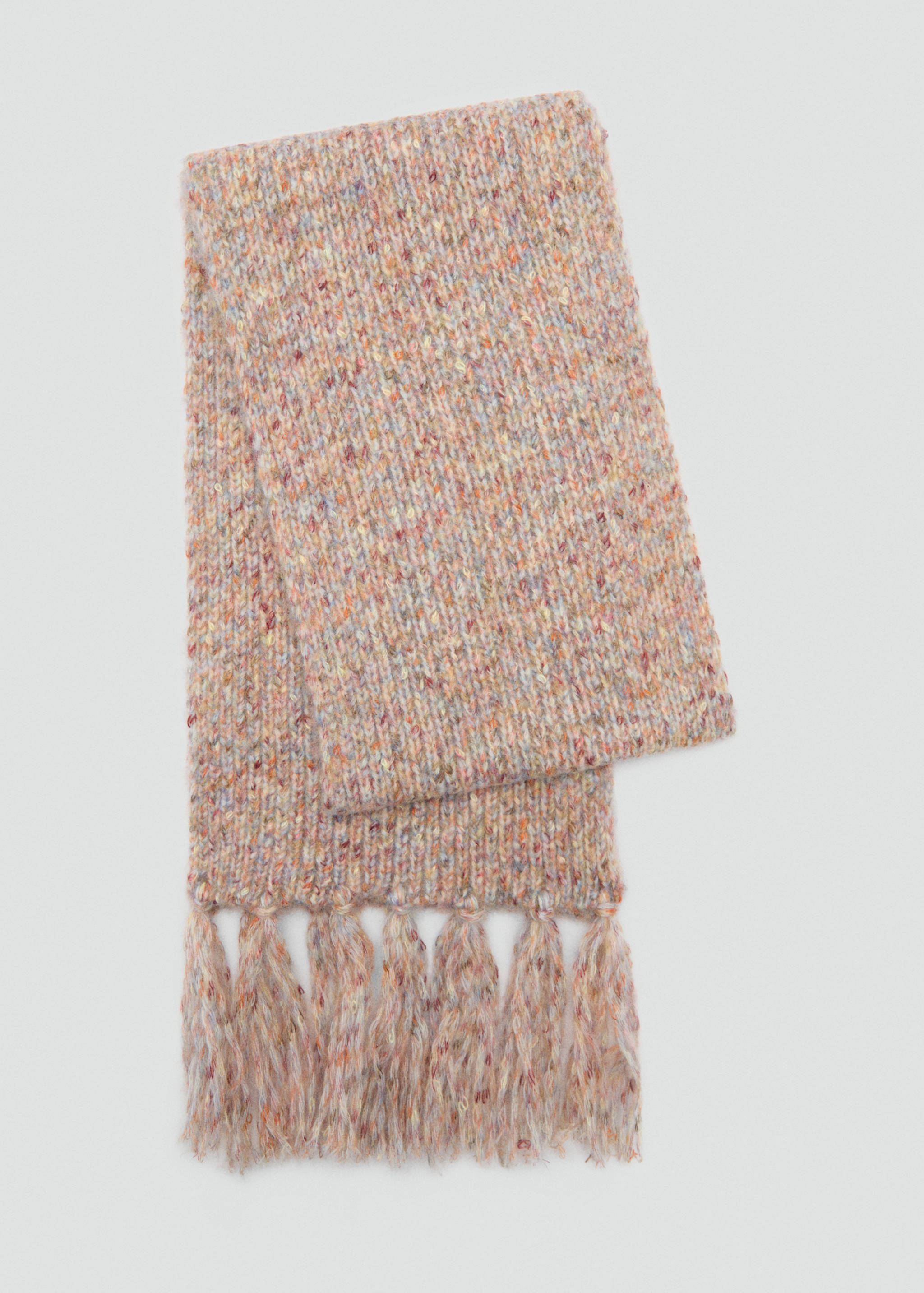 Bicolour knit scarf - Article without model