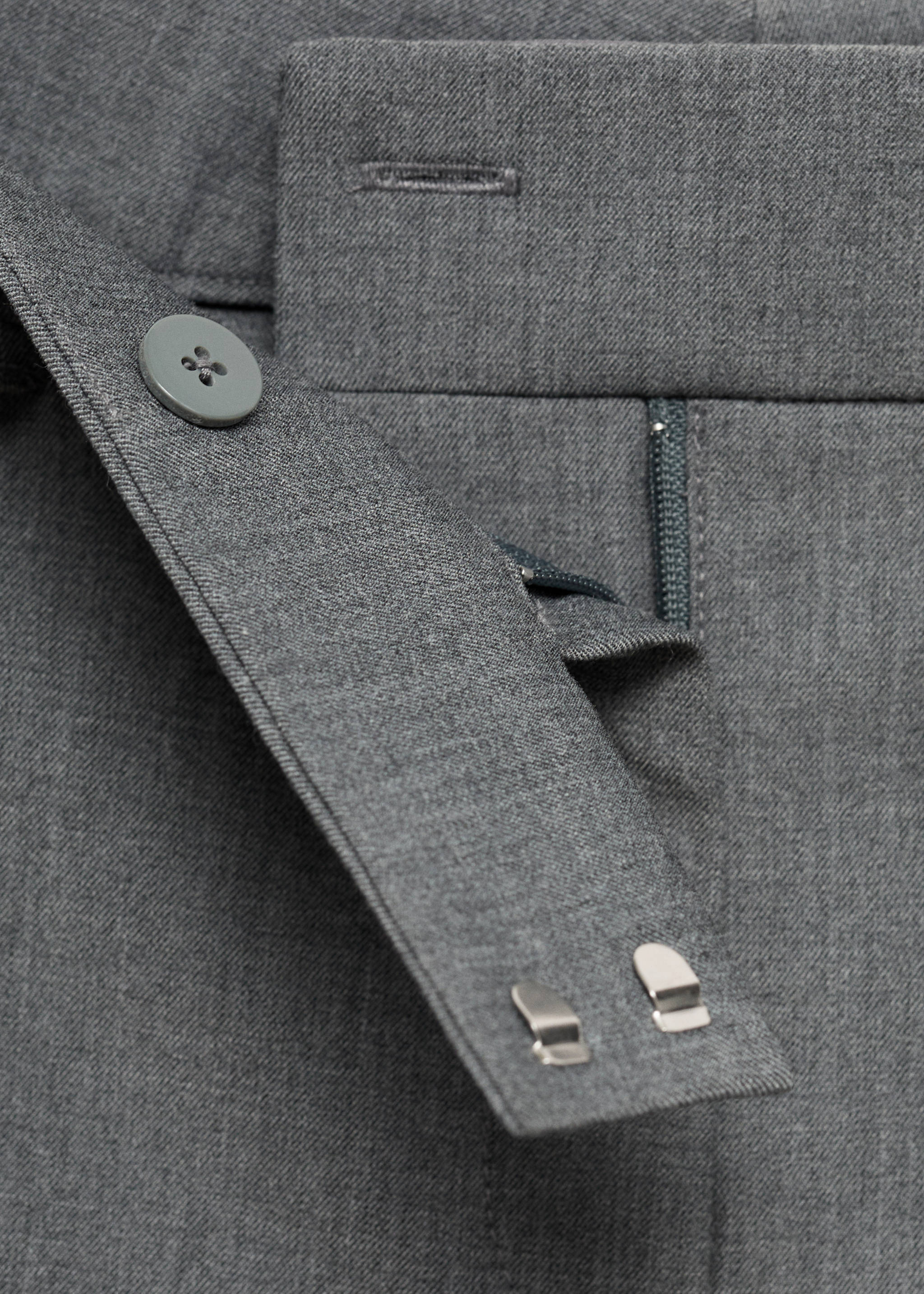 Mid-rise flared trousers - Details of the article 0