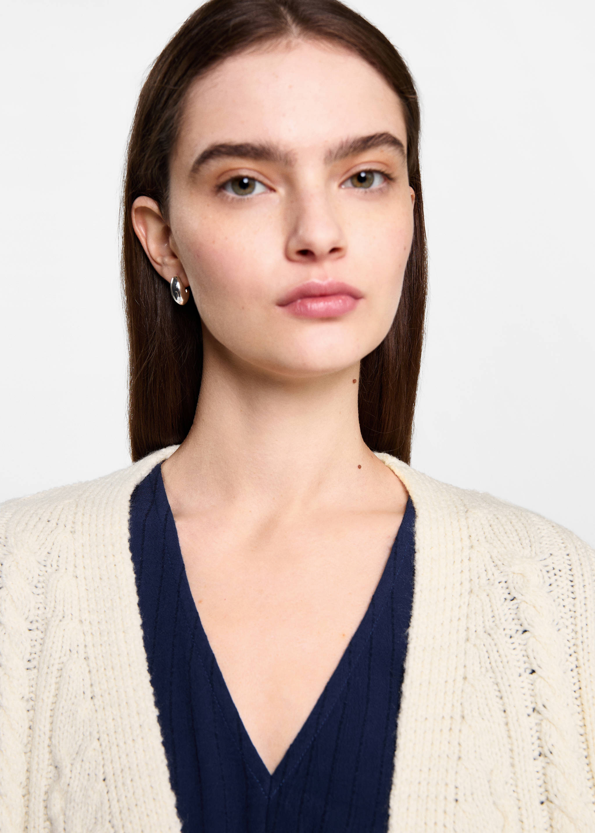 Cardigan maille torsadée franges - Détail de l'article 1