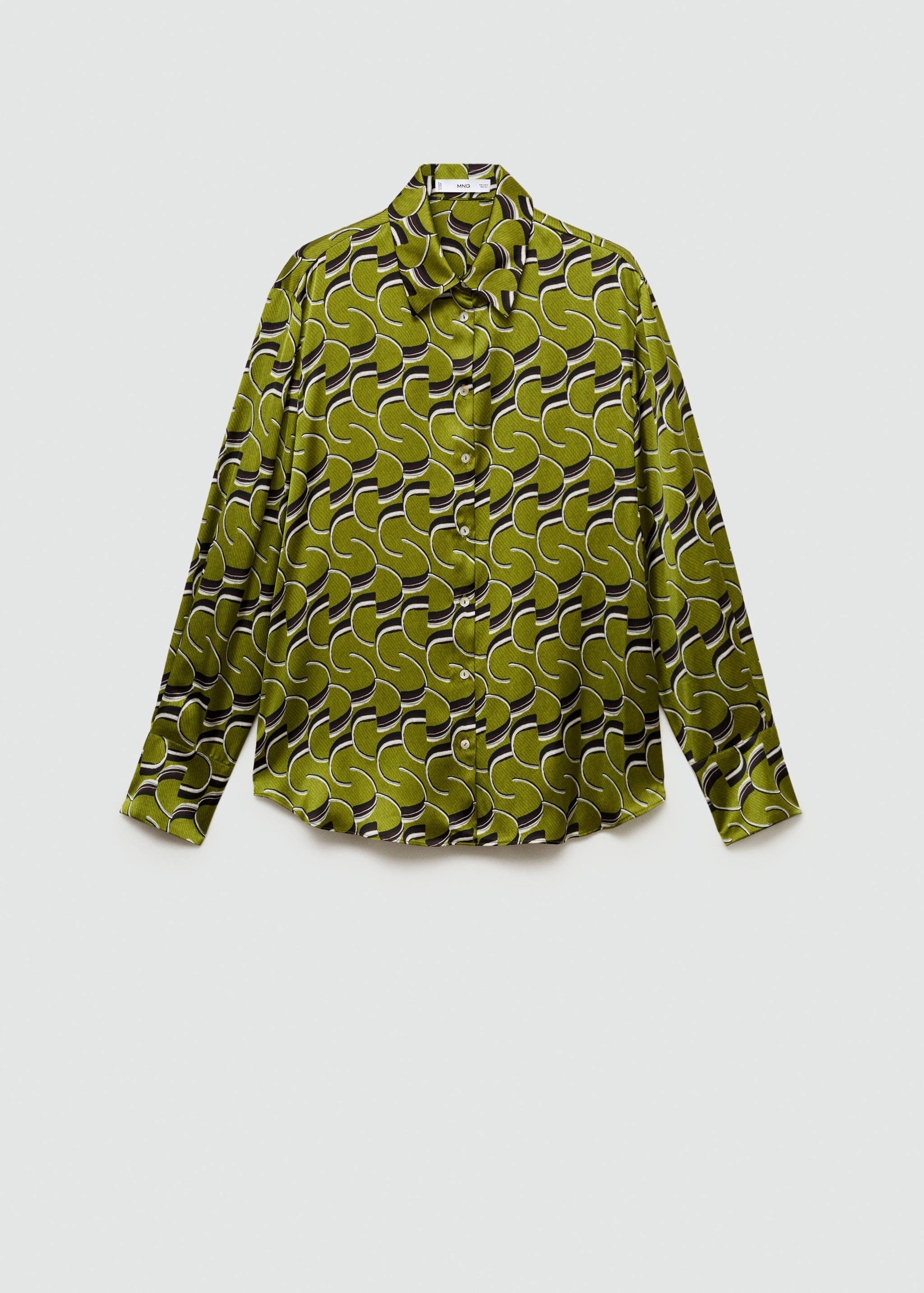 Chemise satinée imprimée - Article sans modèle