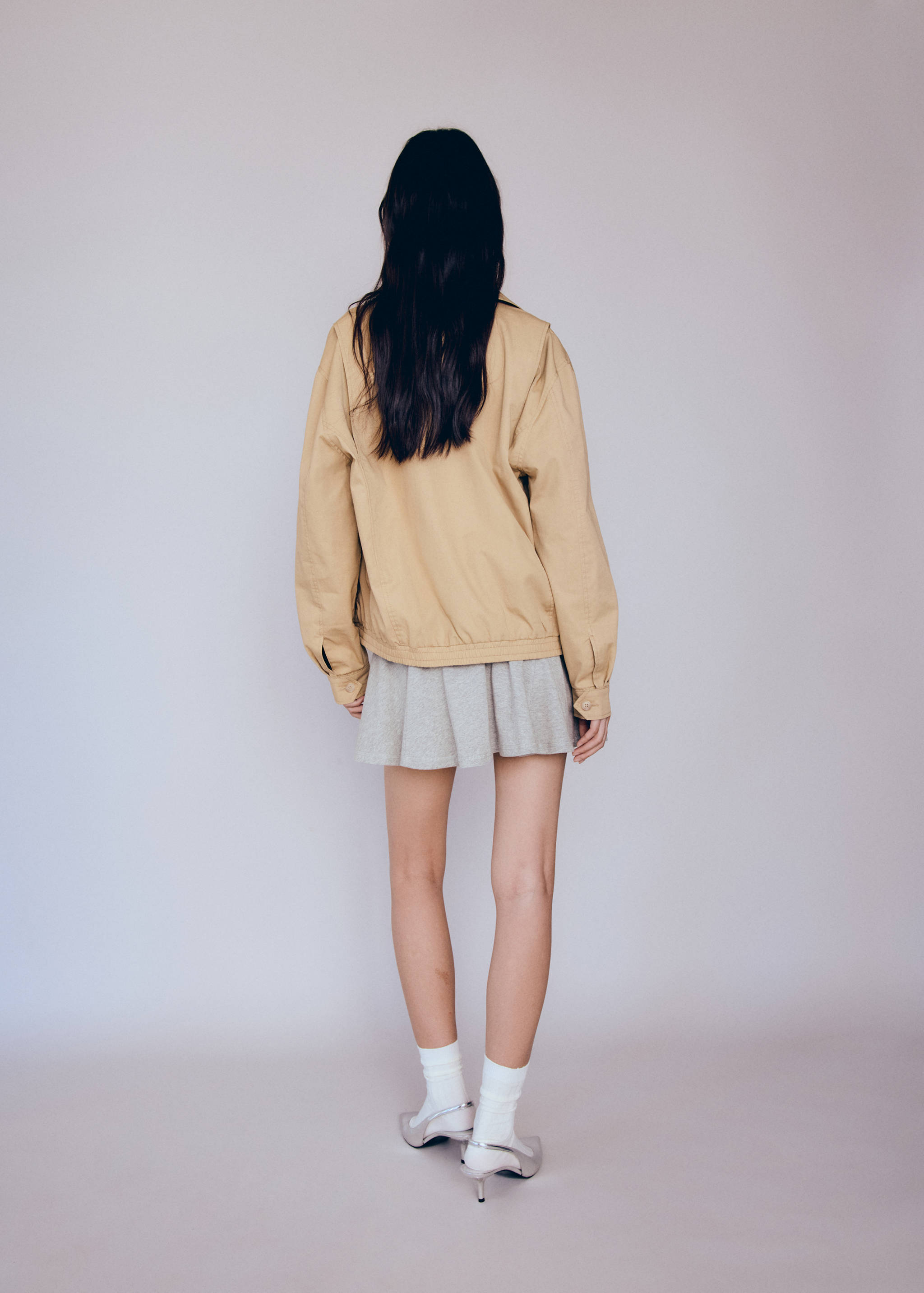 Oversized bomber jacket - Reverse of the article