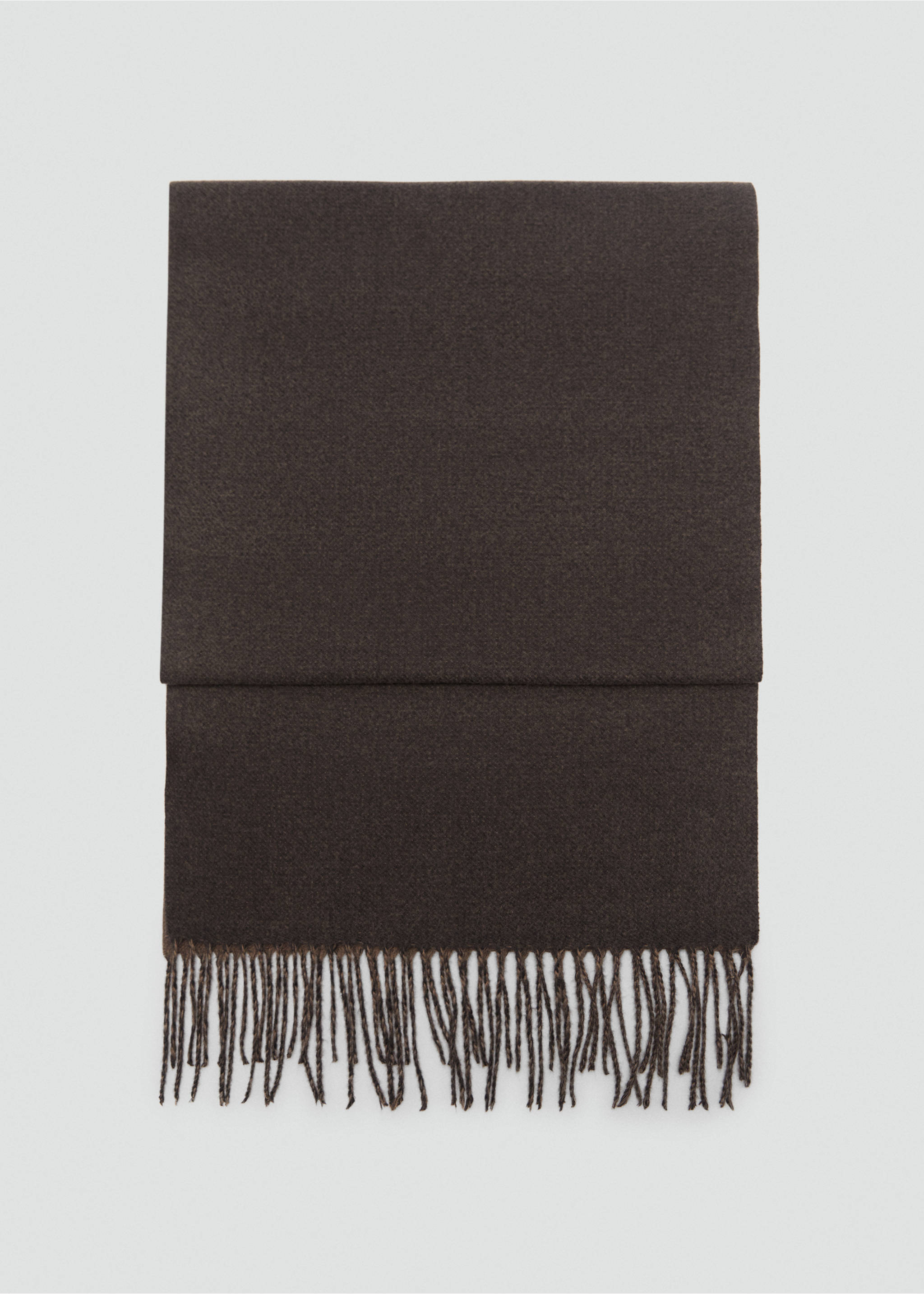 Bufanda bicolor flecos - Artículo sin modelo, Marrón medio. Ref: 77047113-00.
