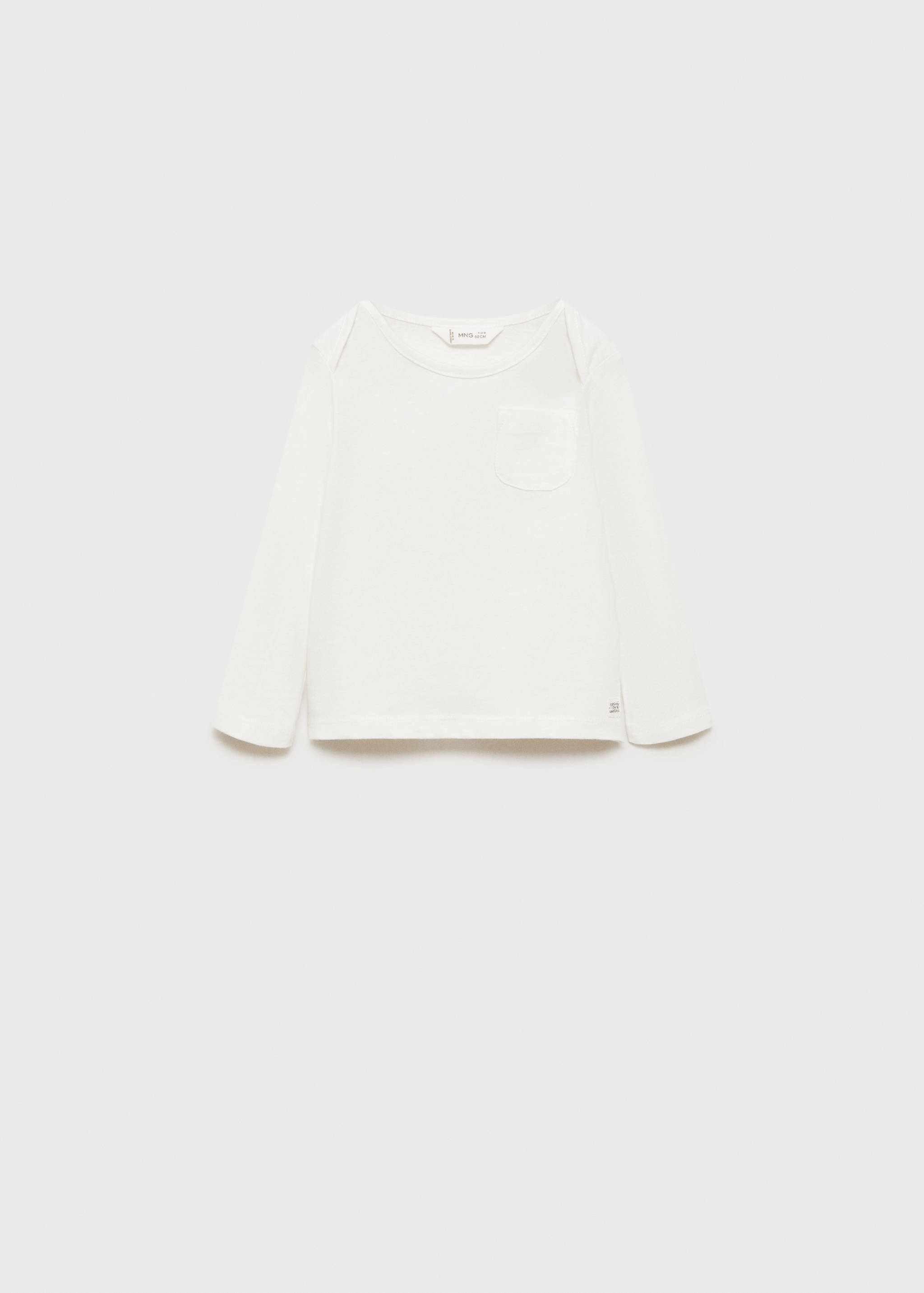 Long-sleeved t-shirt with pocket - Article without model