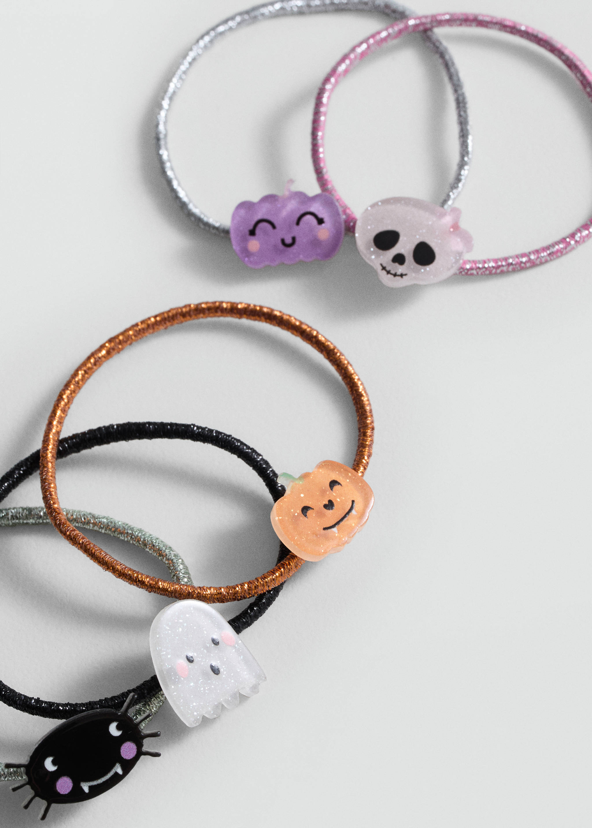 Pack of 4 Halloween hair bands - Medium plane