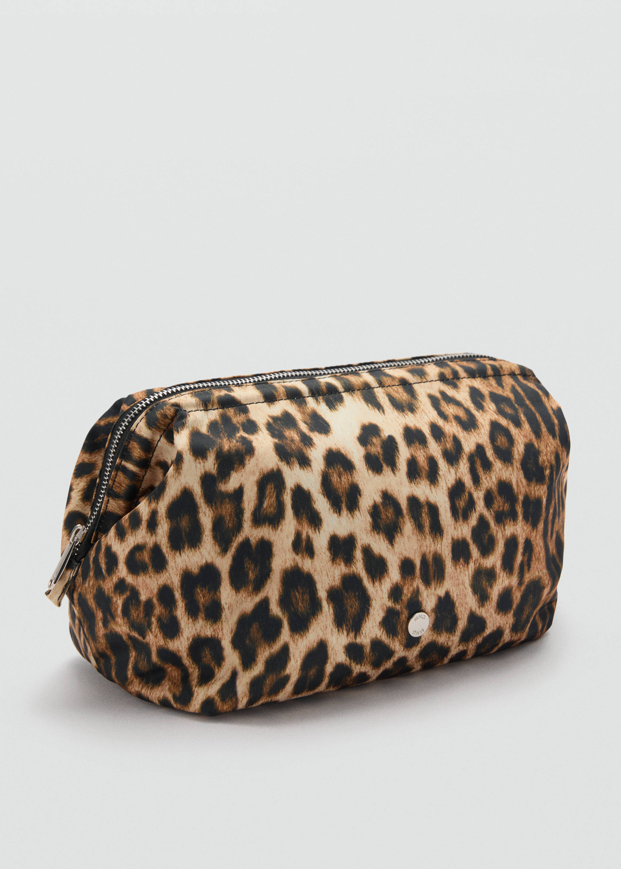 Zipped nylon cosmetics bag - Medium plane