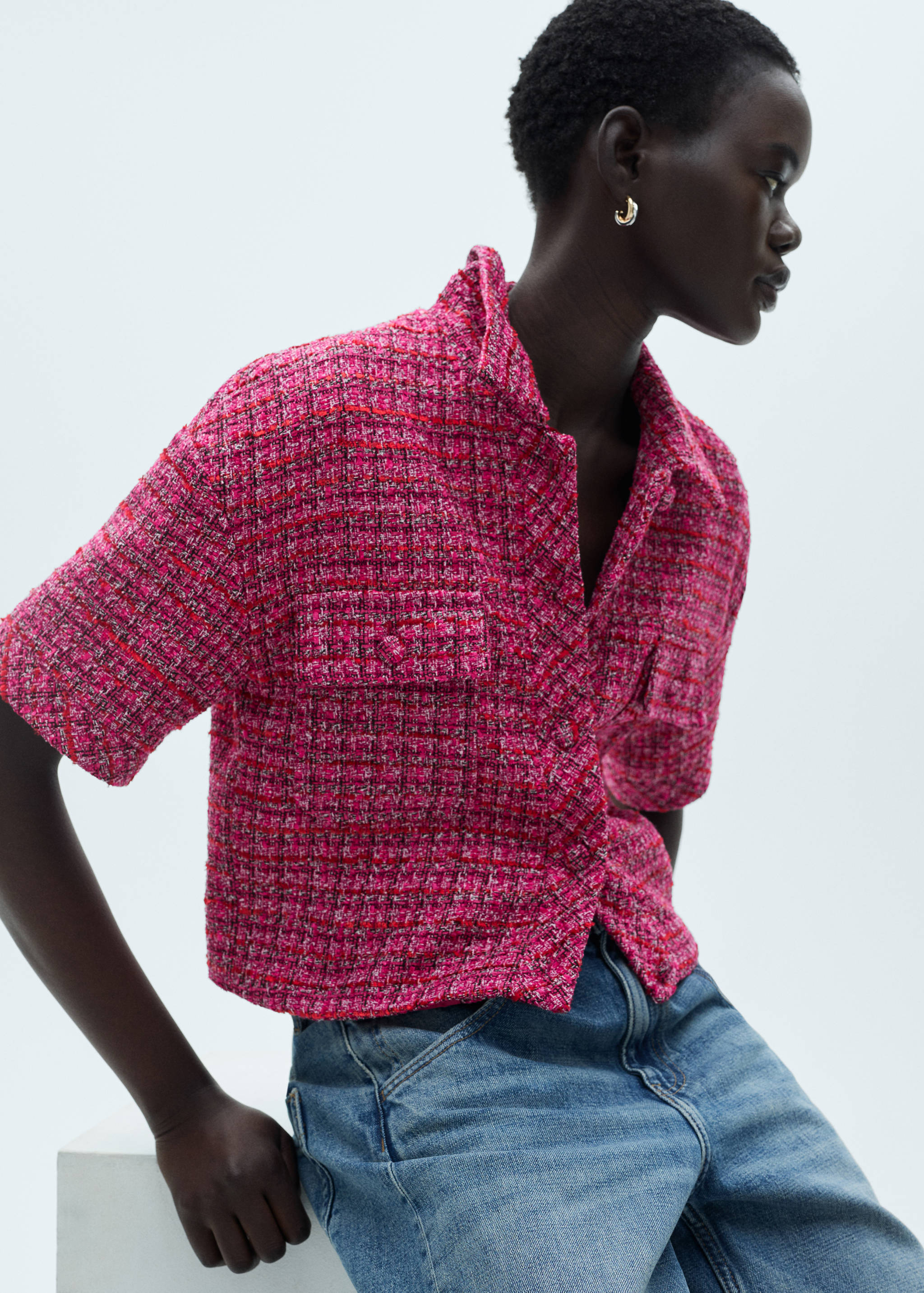 Chaqueta tweed manga corta - Detalle del artículo 2