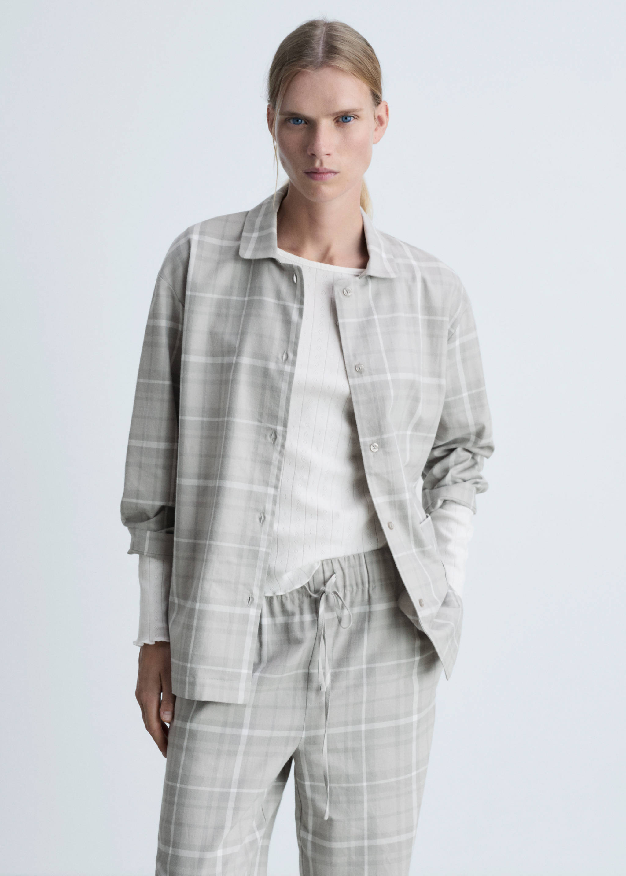 Organic cotton pyjama trousers - Details of the article 1