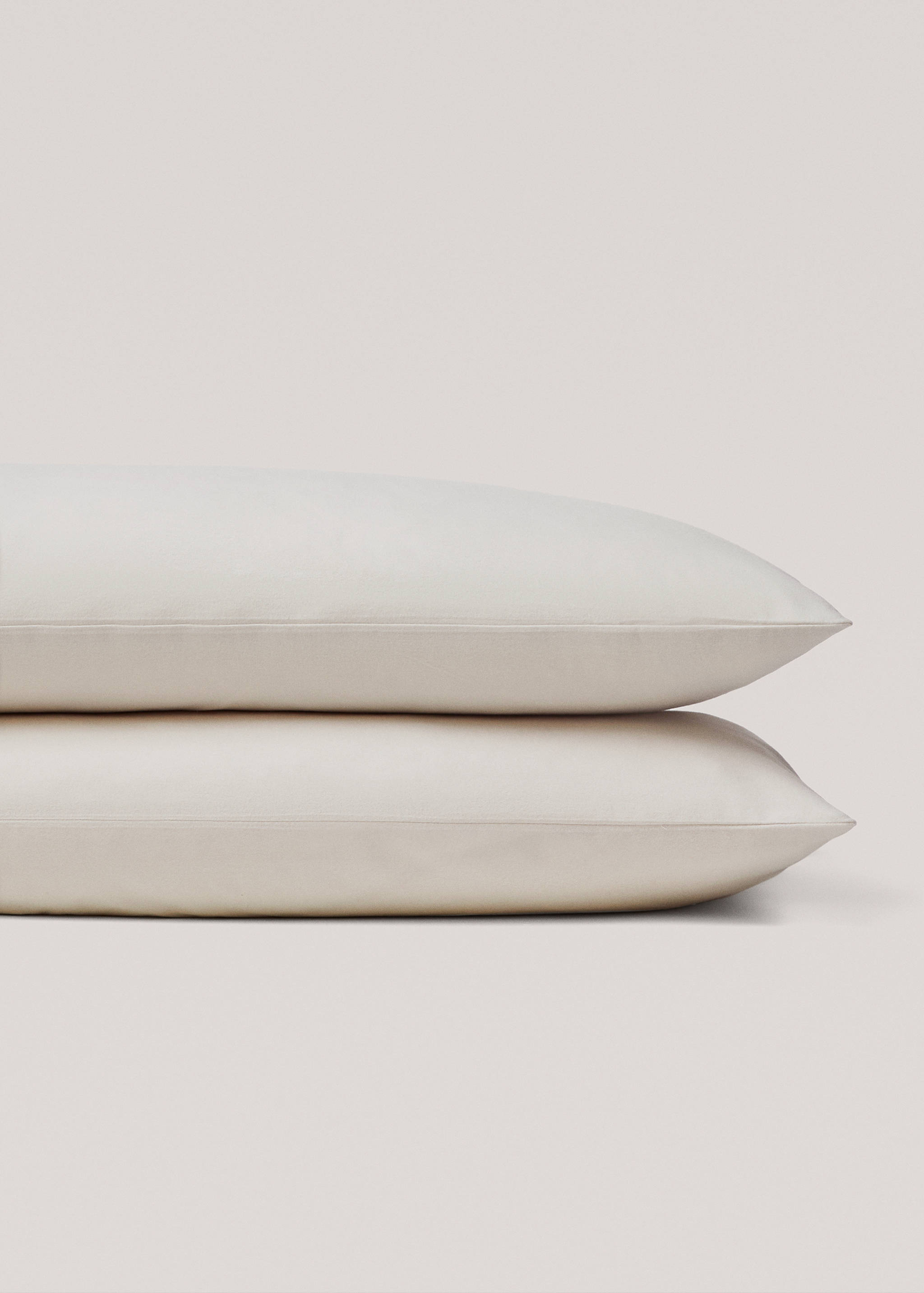 Plain flannel pillowcase 50x75cm - Details of the article 1