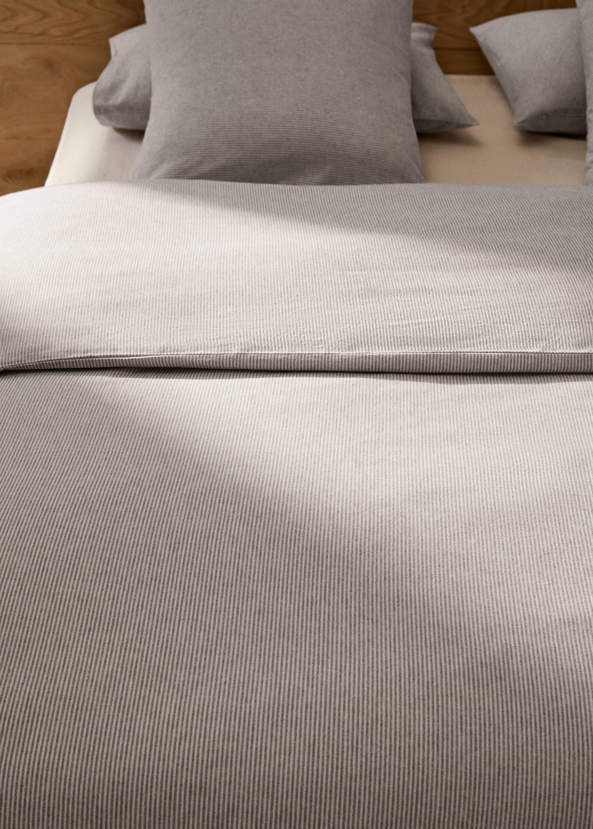 Duvet cover cotton flannel stripes bed 180cm - Details of the article 7