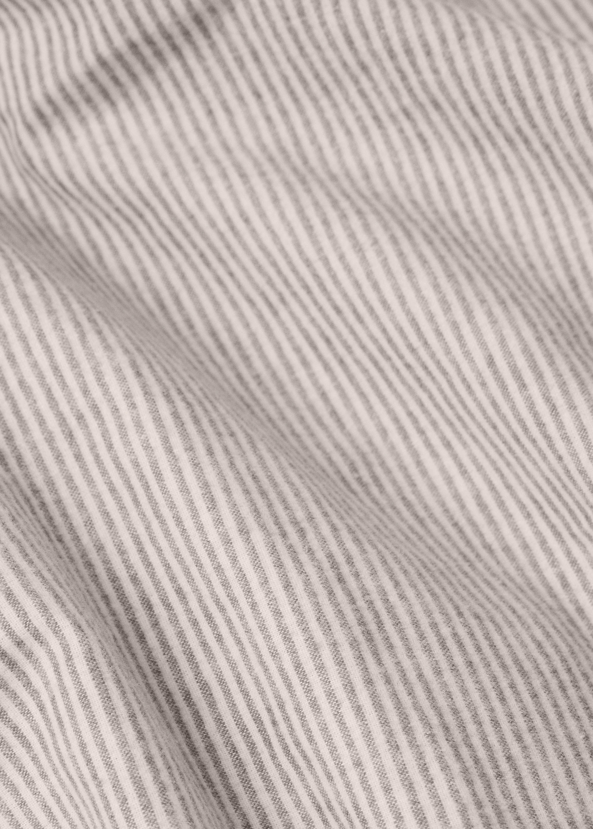 Duvet cover cotton flannel stripes bed 180cm - Details of the article 3