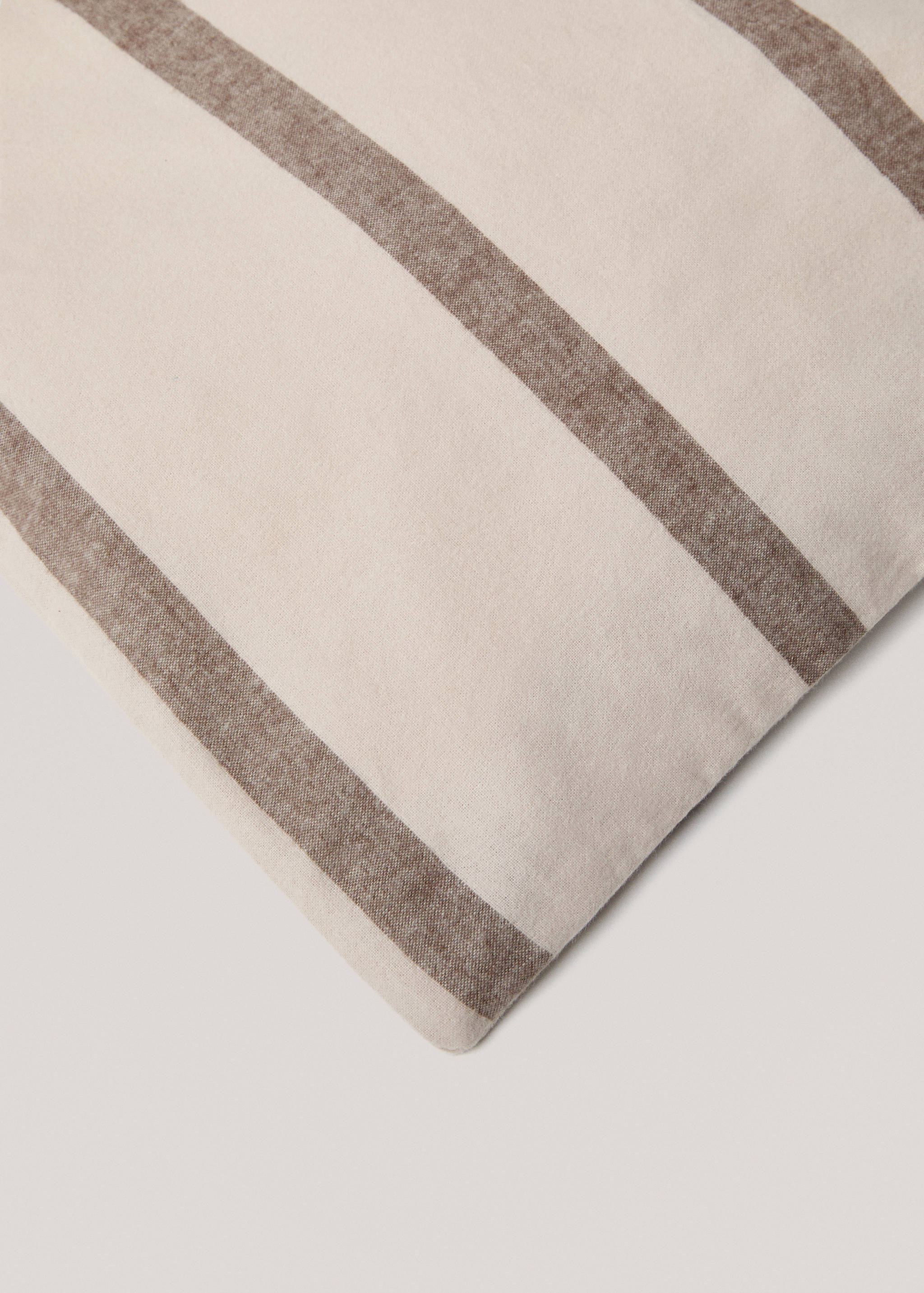 100% cotton flannel striped duvet cover for 135cm bed - Details of the article 3