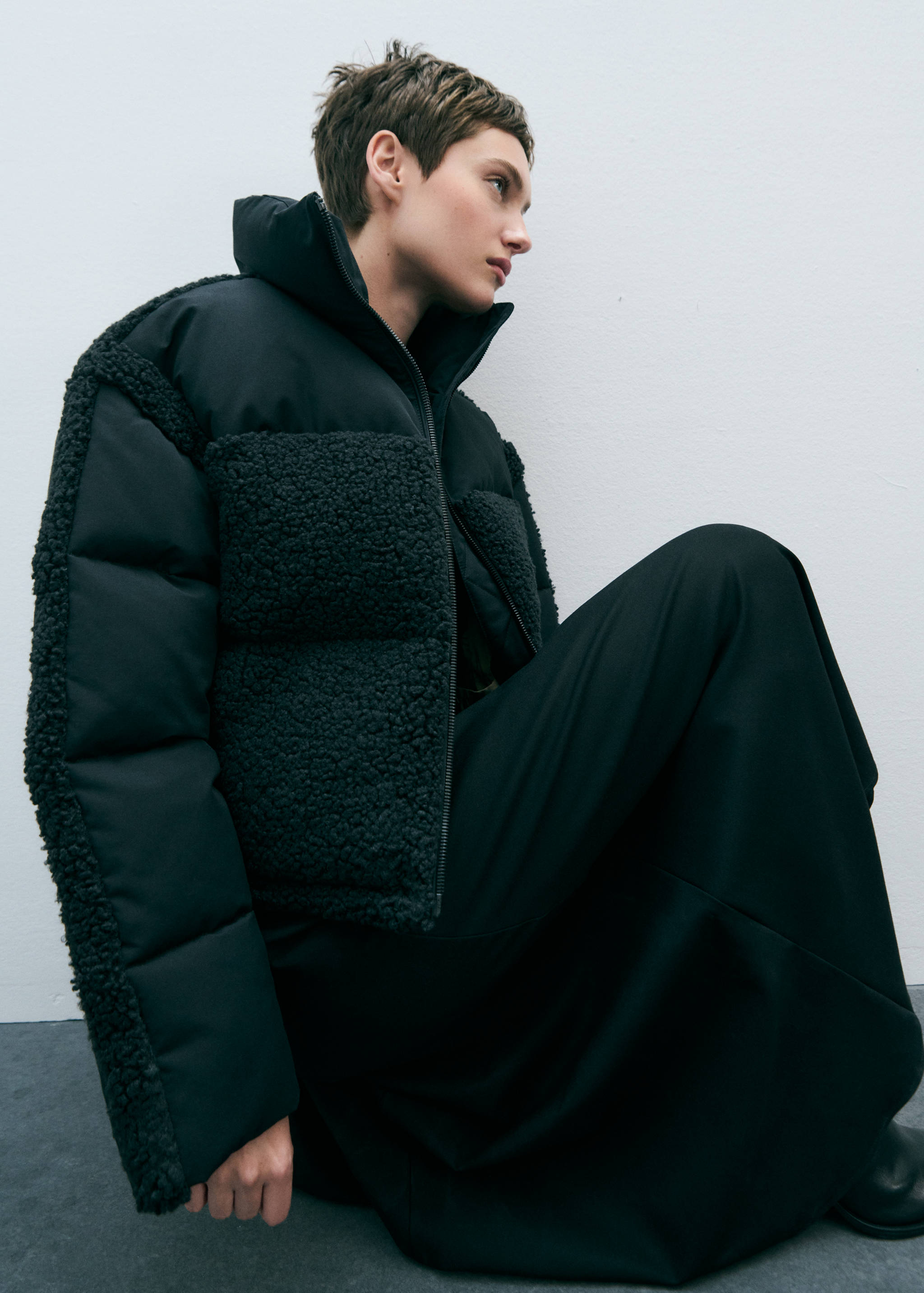 Ανοράκ καπιτονέ μπουκλέ τμήματα - Λεπτομέρεια του προϊόντος 7