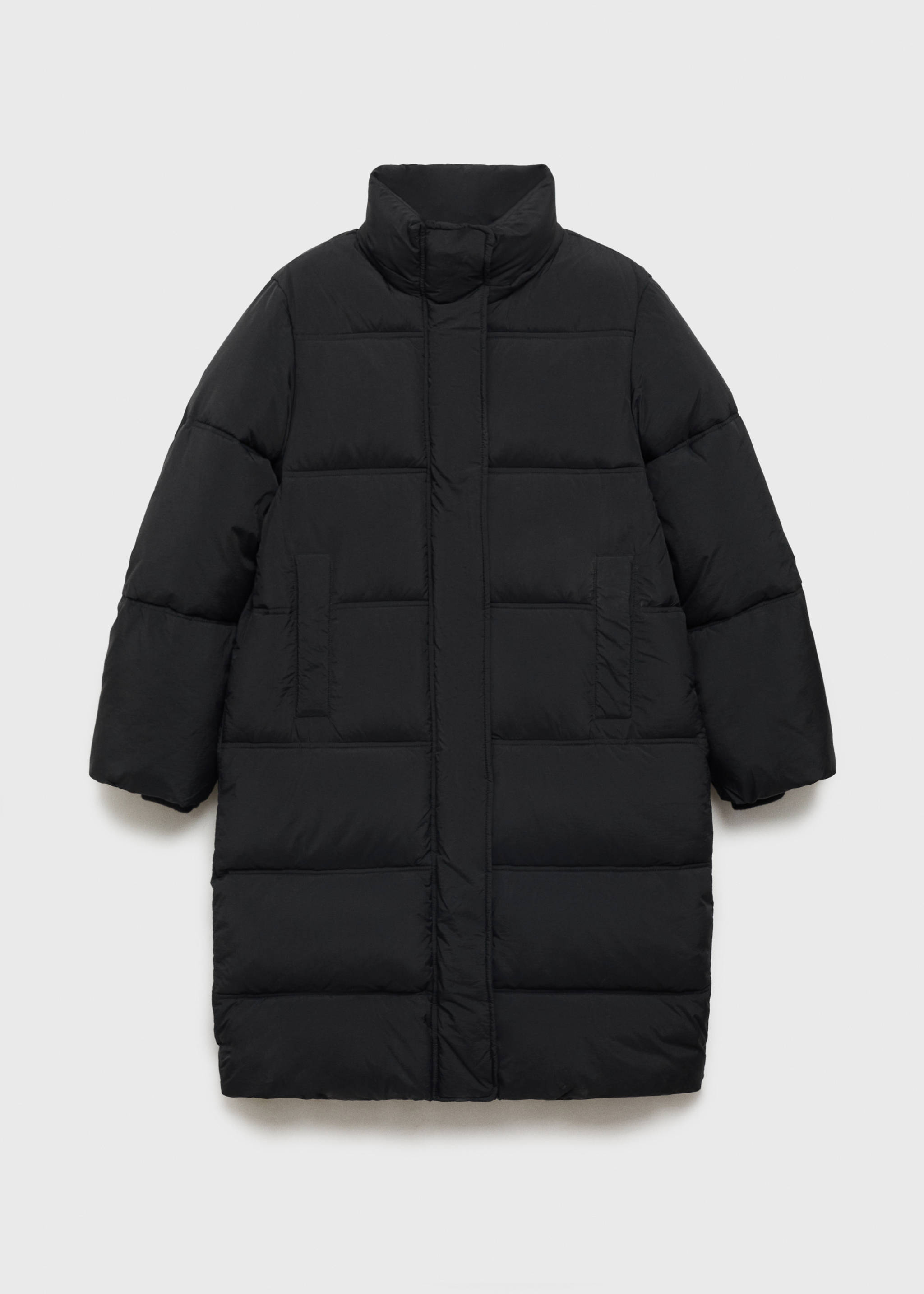 Quilted long coat - Details of the article 8