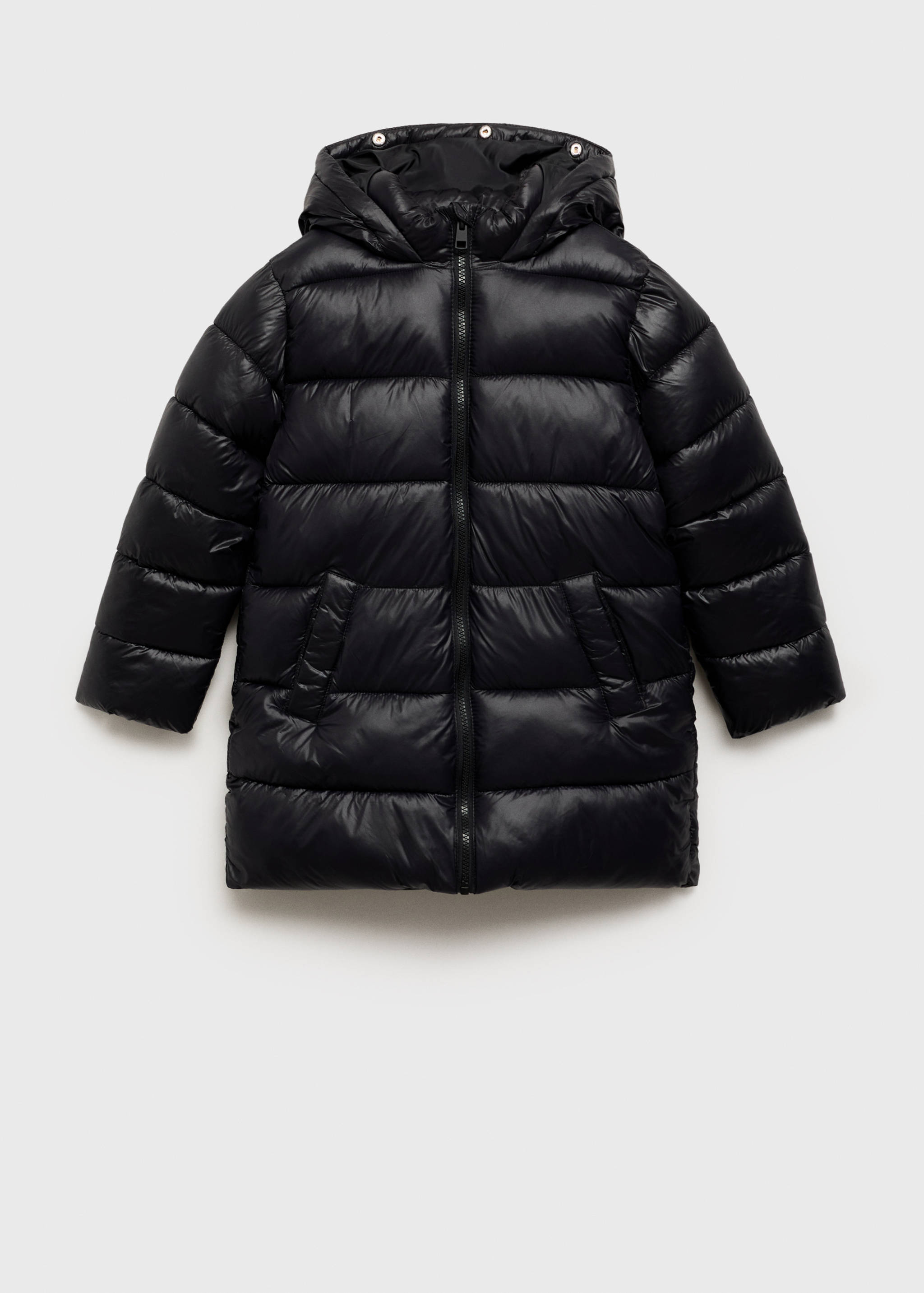 Puffer coat with fur-effect hood - Details of the article 8