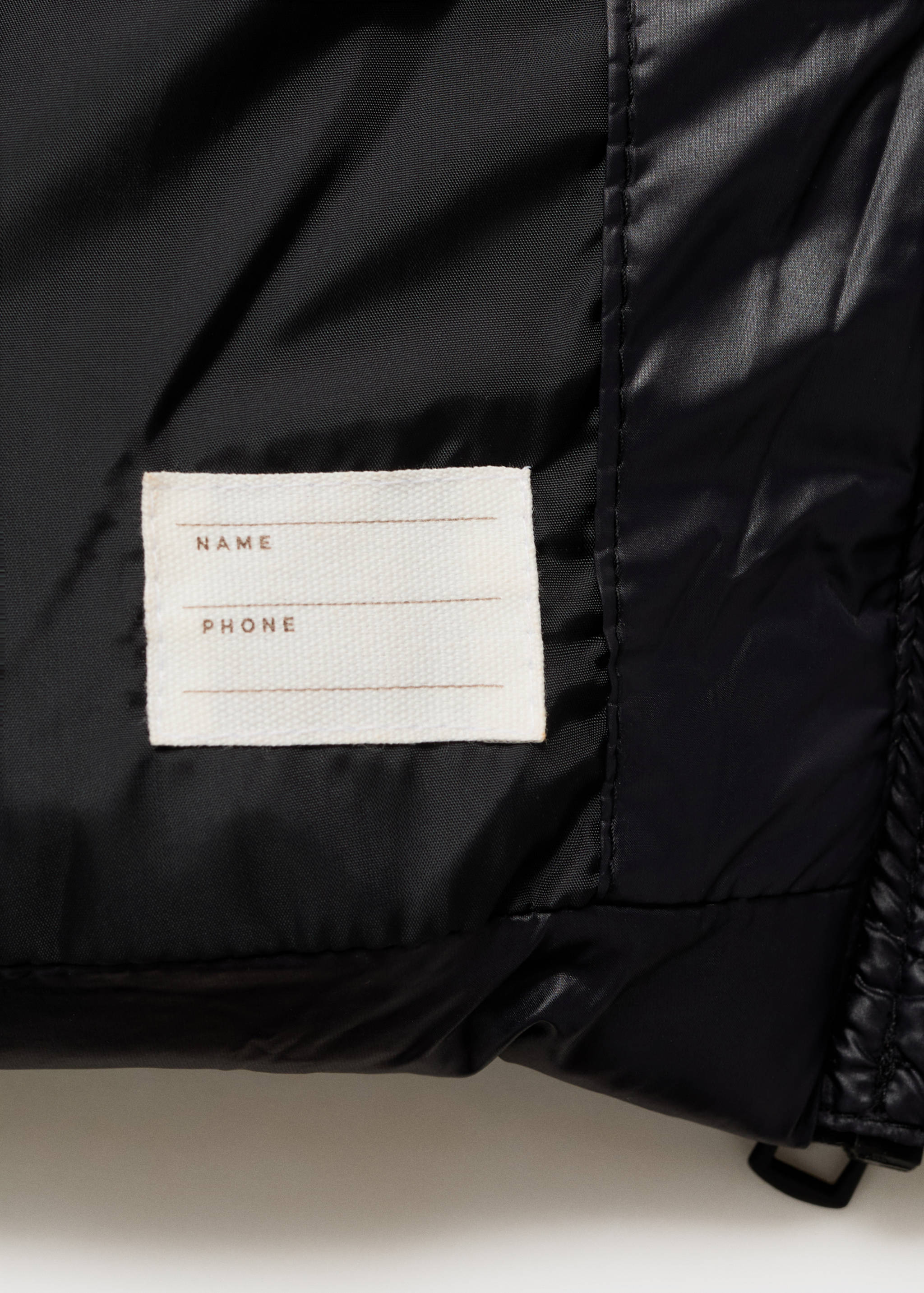 Puffer coat with fur-effect hood - Details of the article 0