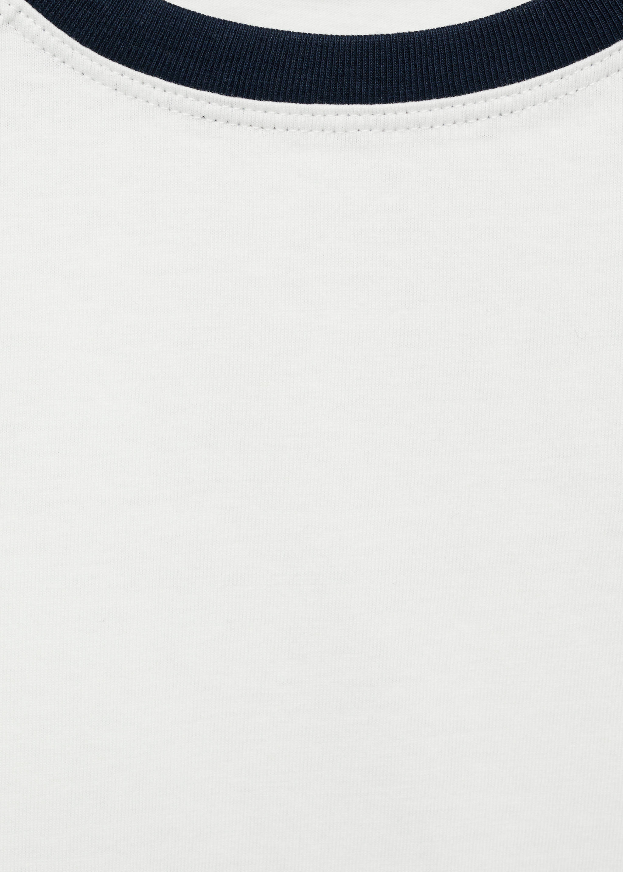 Contrasting cotton-blend T-shirt - Details of the article 8