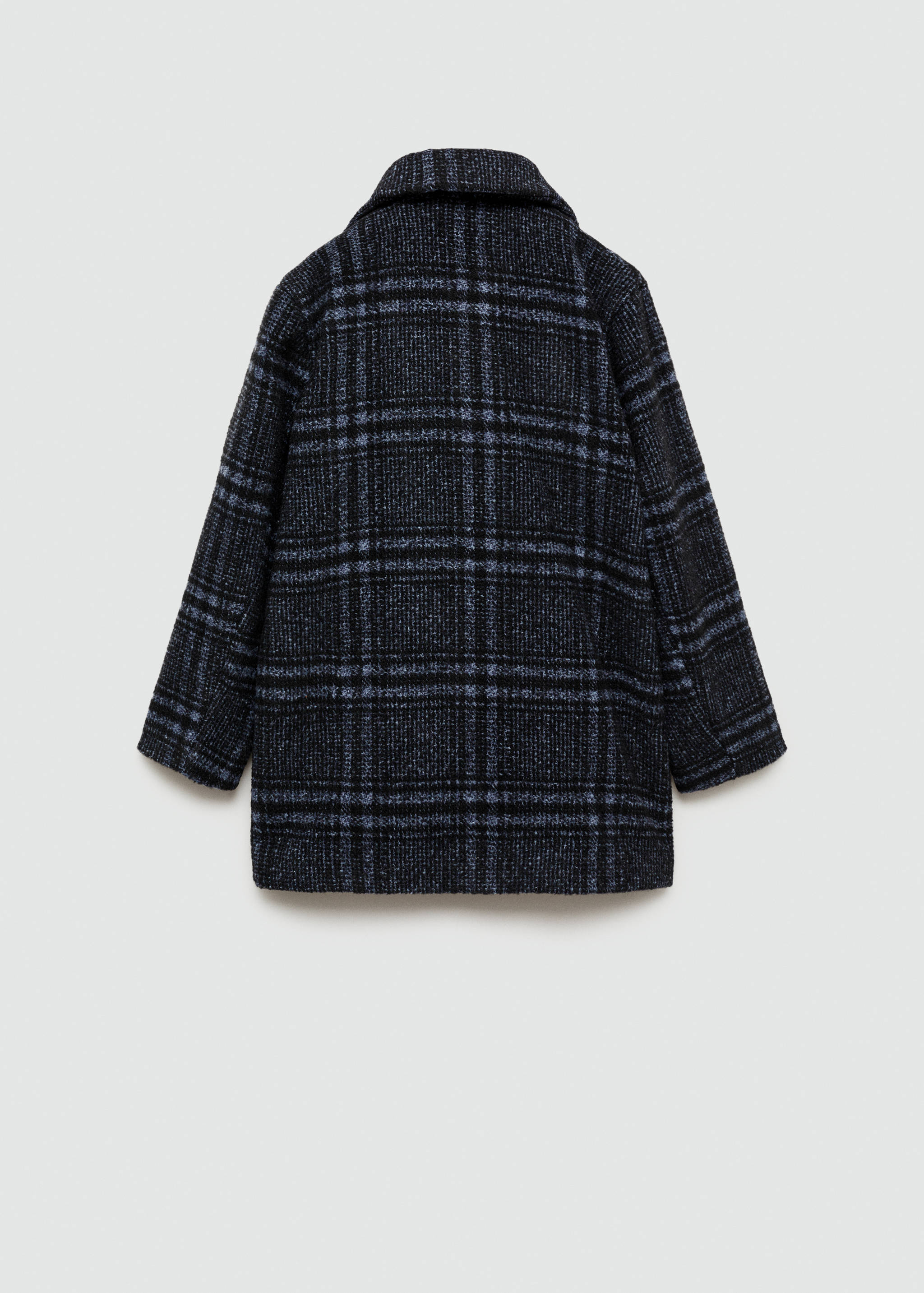 Checked wool-blend coat - Reverse of the article