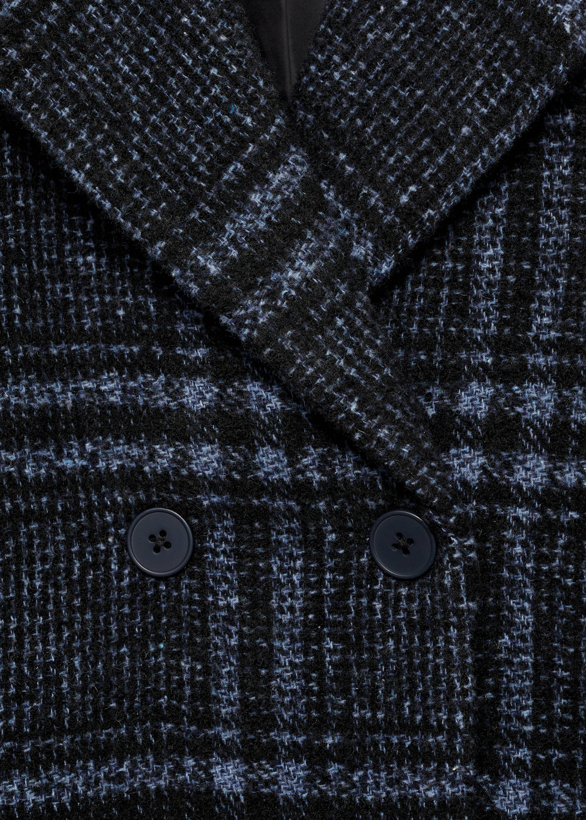 Checked wool-blend coat - Details of the article 8
