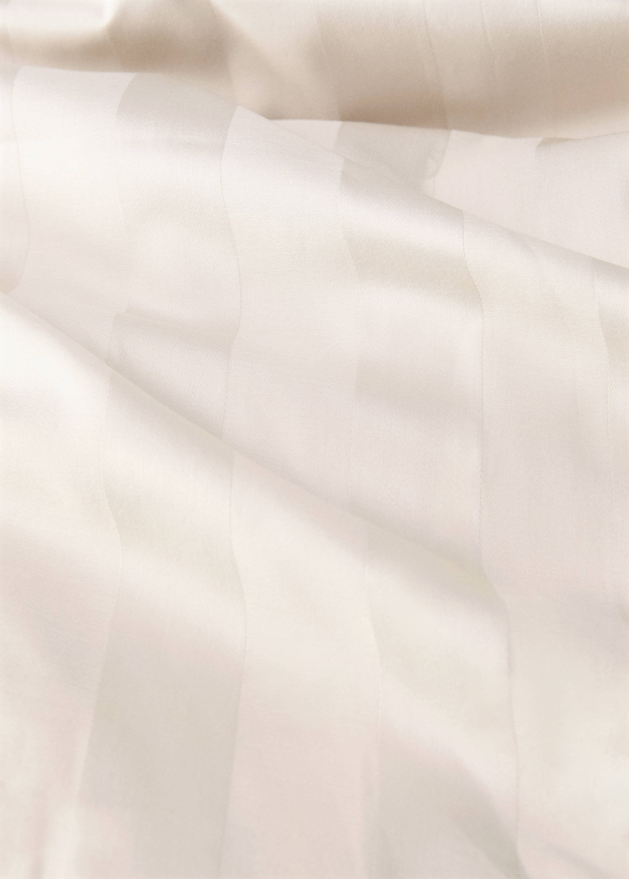Satin cotton jacquard striped duvet cover King bed - Details of the article 1