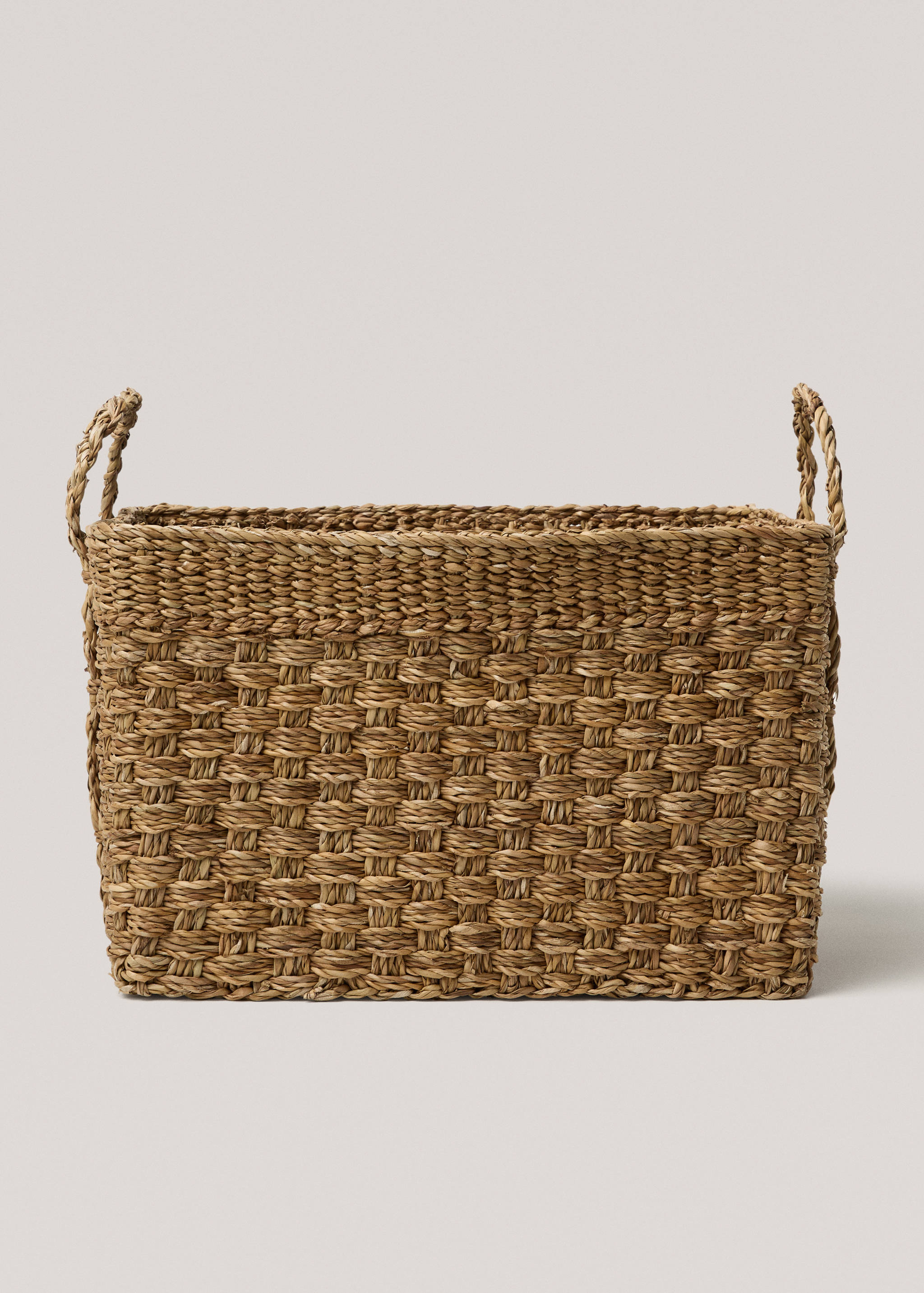 Natural fiber square basket 42x32cm - Article without model