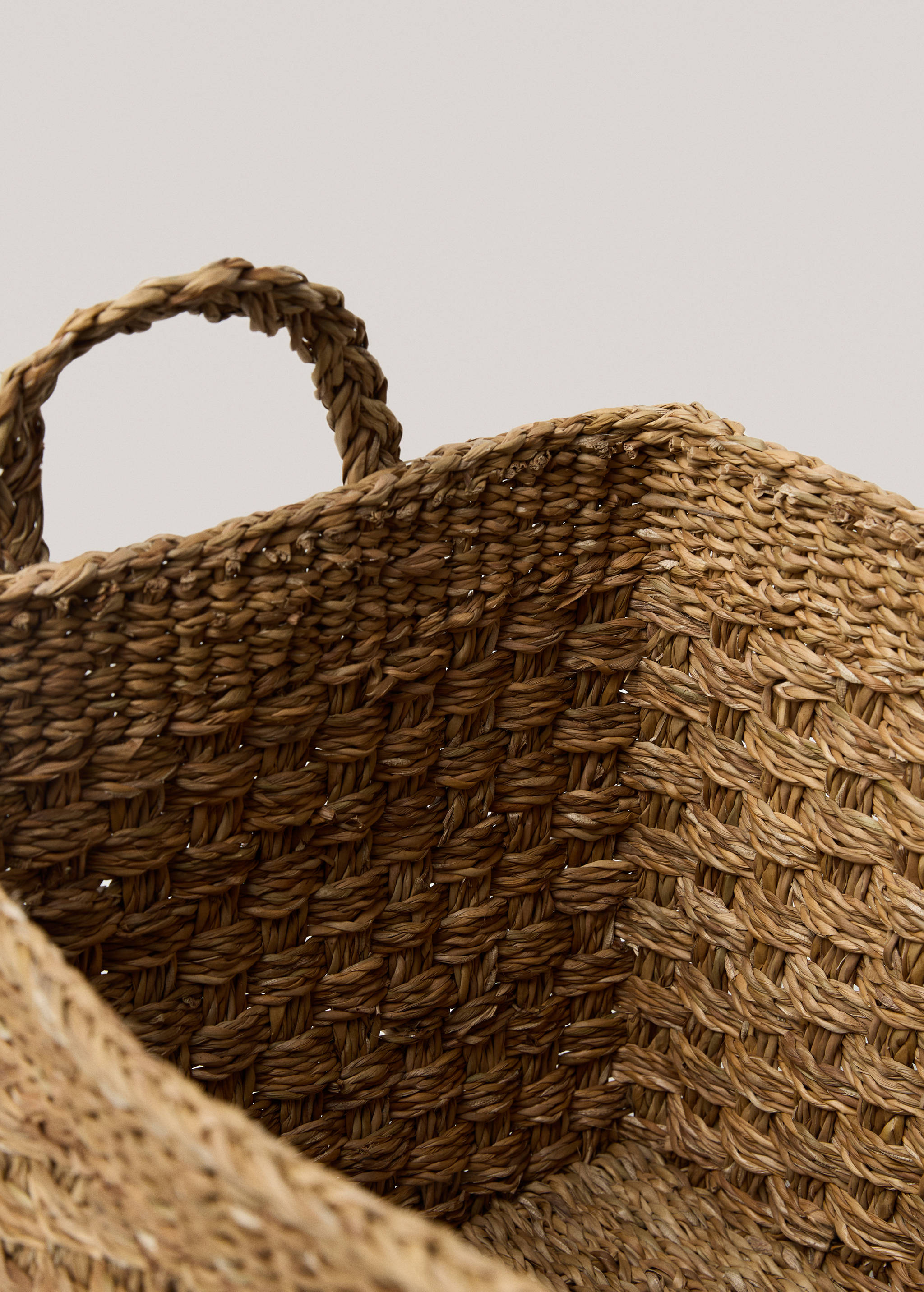 Natural fiber square basket 42x32cm - Details of the article 1