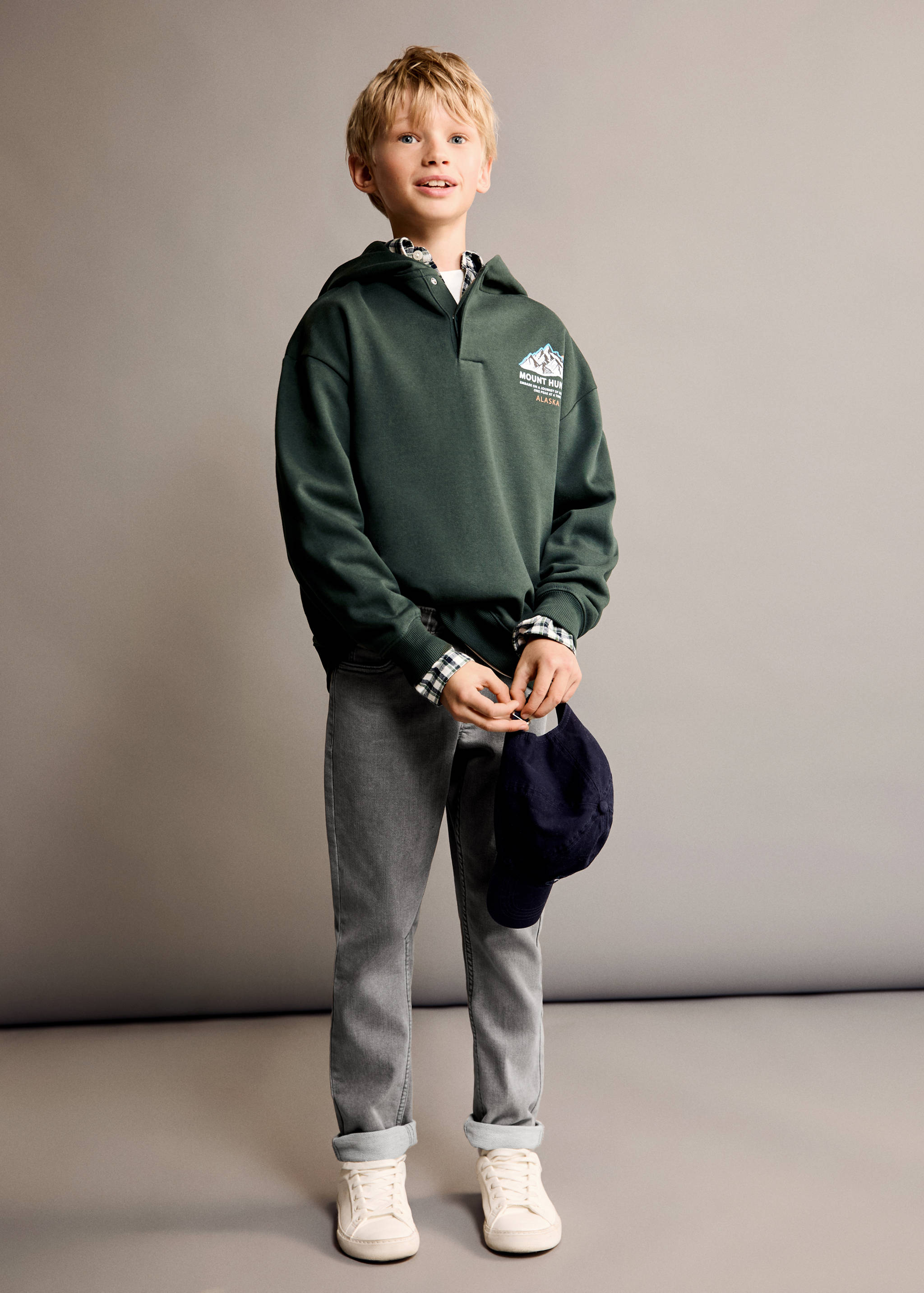 Sweat-shirt col polo - Plan général