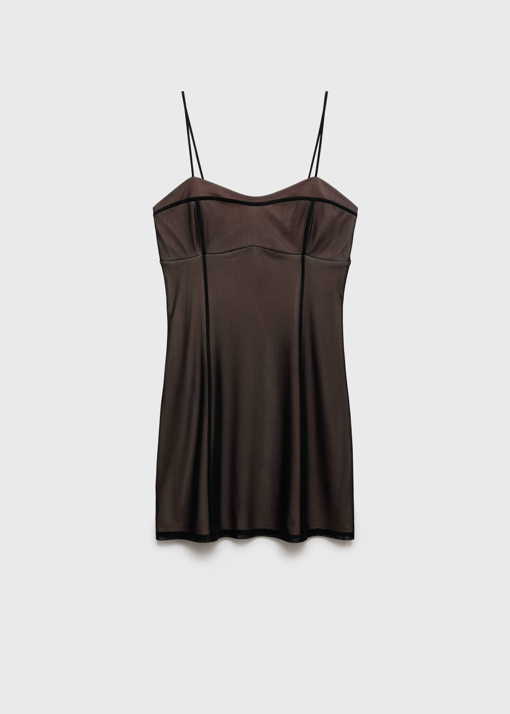 Vestido corto lencero mesh - Artículo sin modelo