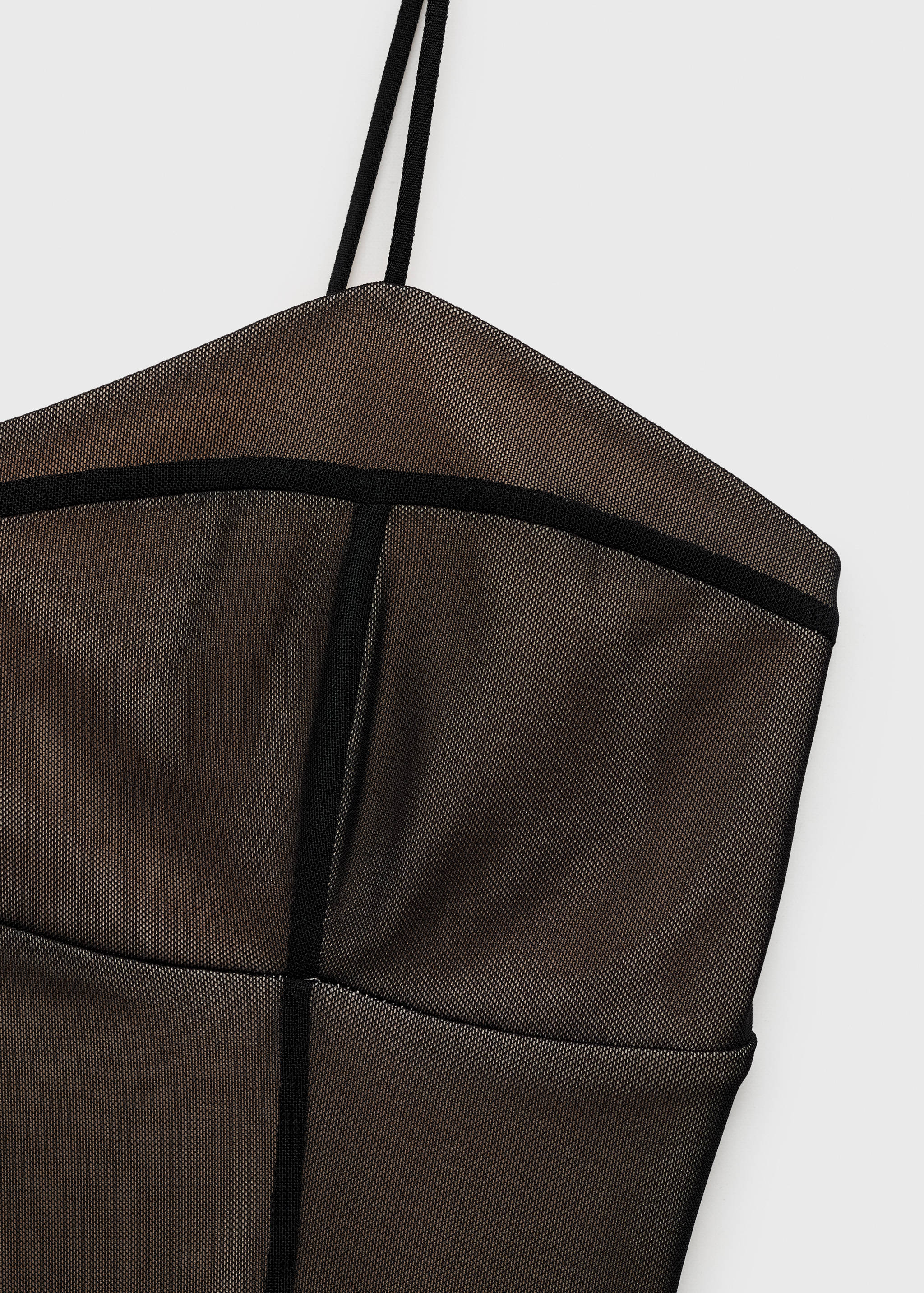 Vestido corto lencero mesh - Detalle del artículo 8