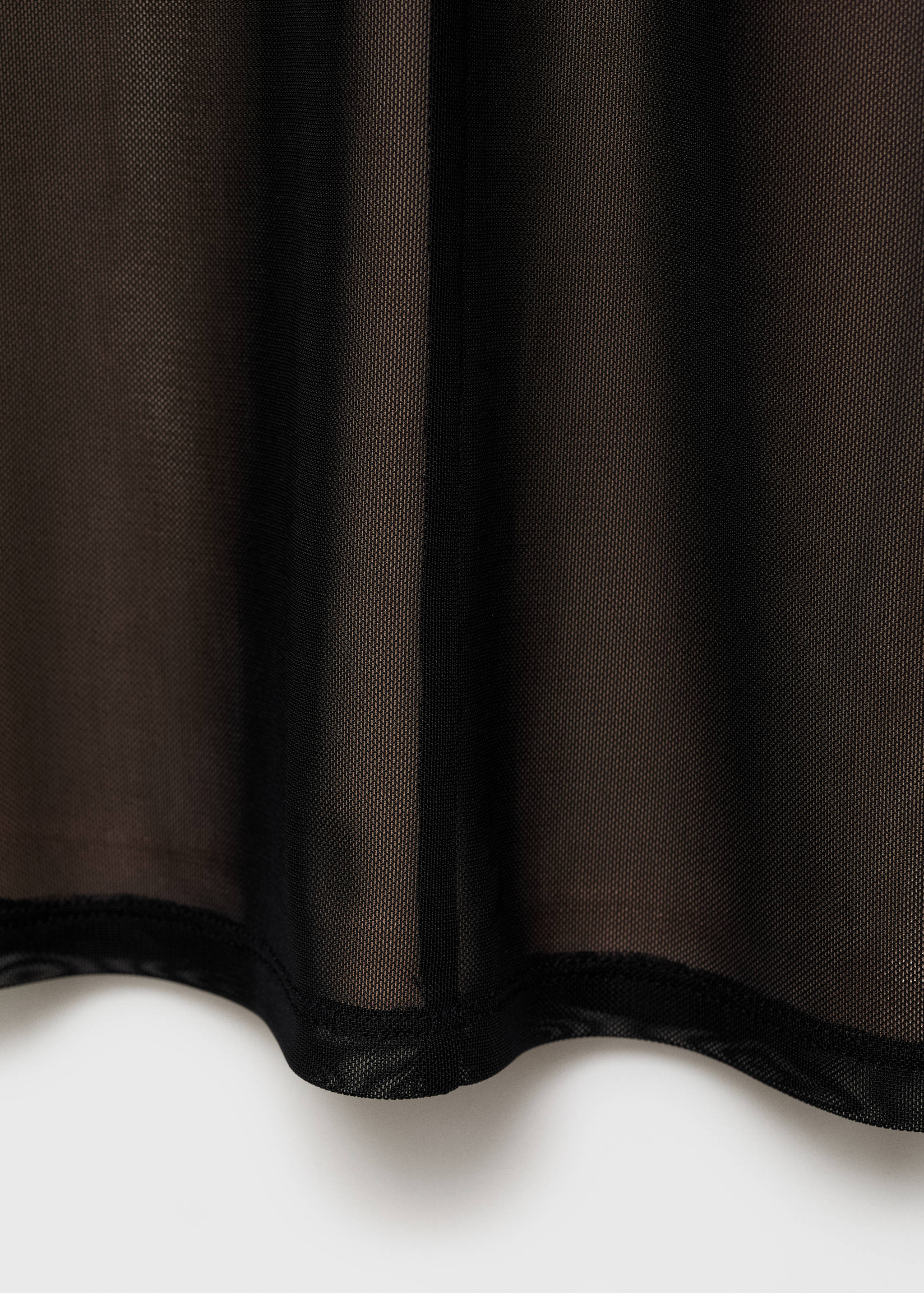 Vestido corto lencero mesh - Detalle del artículo 0