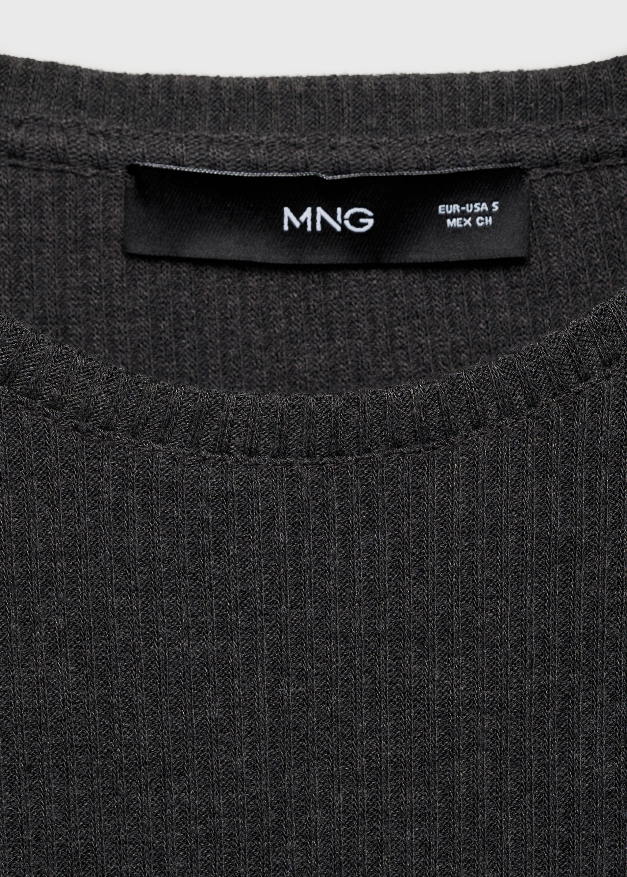 T-shirt maille côtelée - Détail de l'article 8