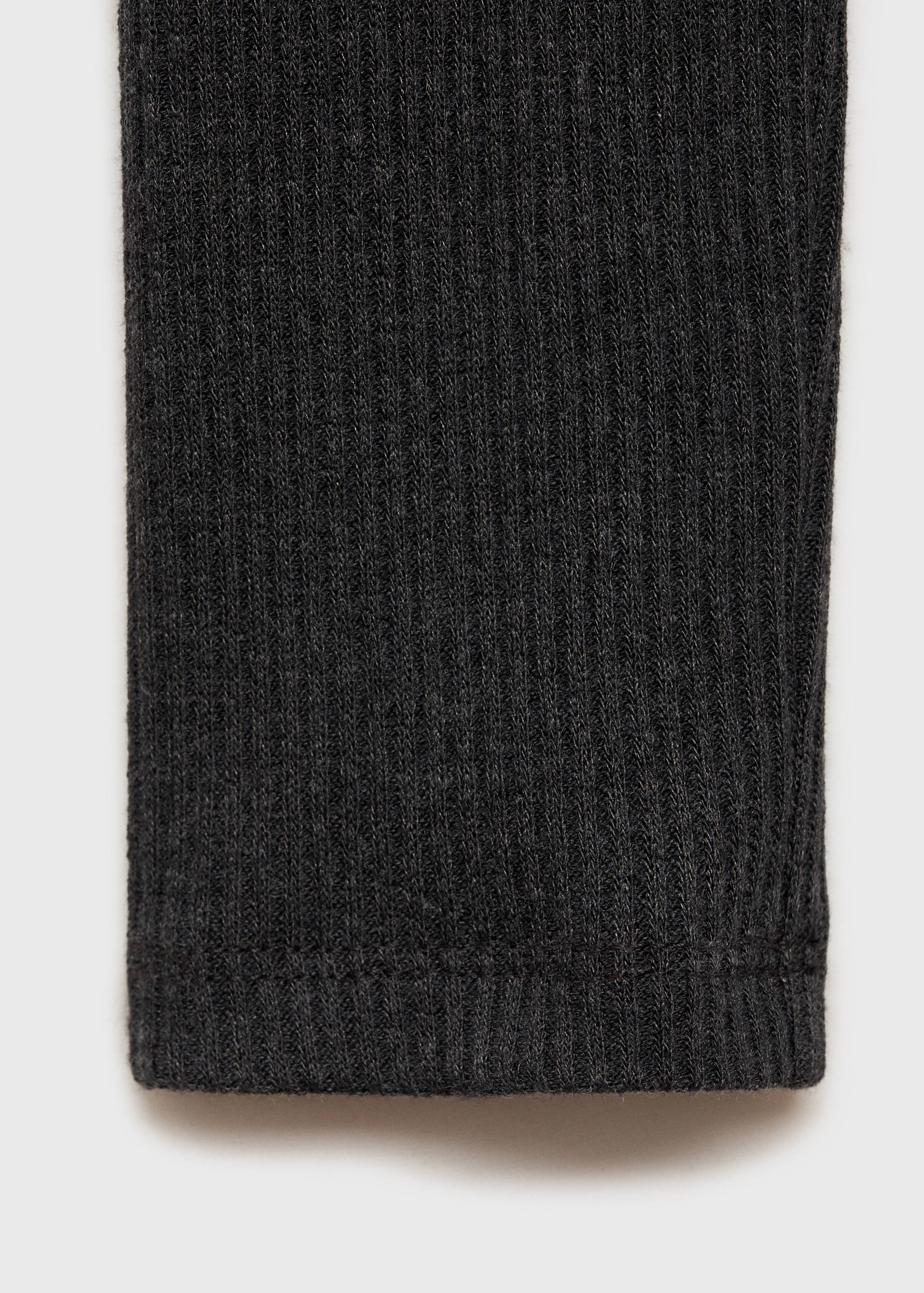 T-shirt maille côtelée - Détail de l'article 0