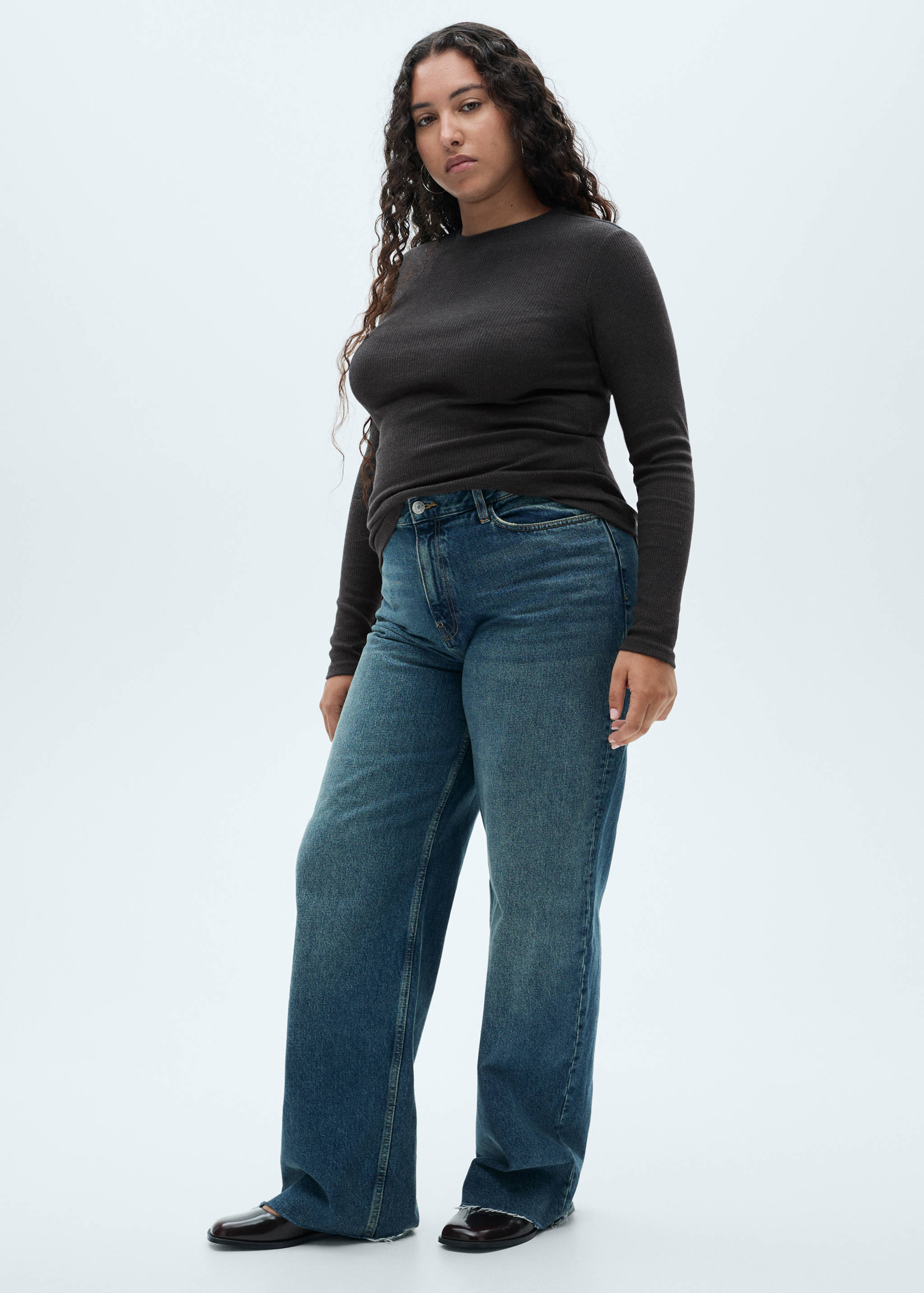 T-shirt maille côtelée - Détail de l'article 3