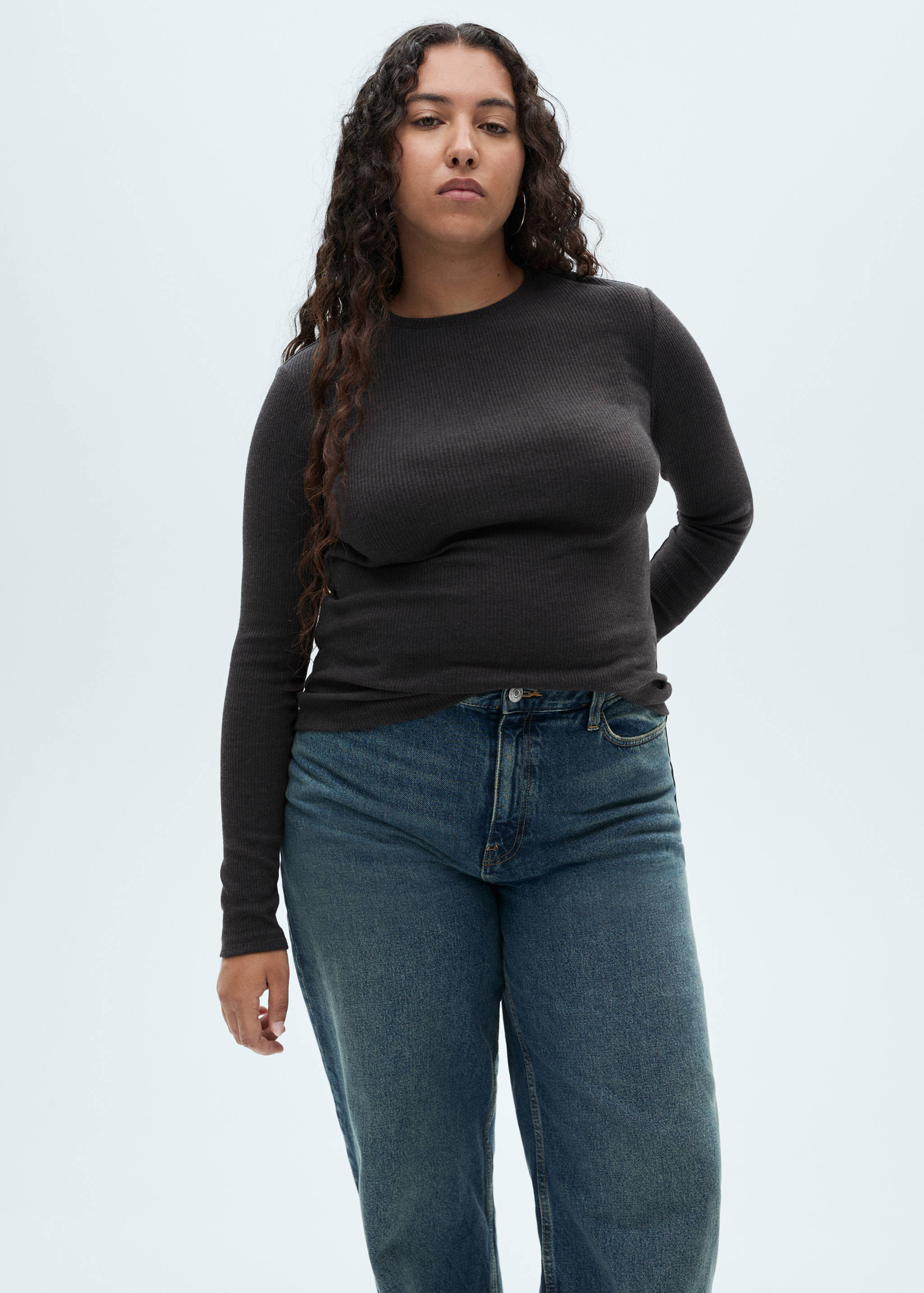 T-shirt maille côtelée - Détail de l'article 5