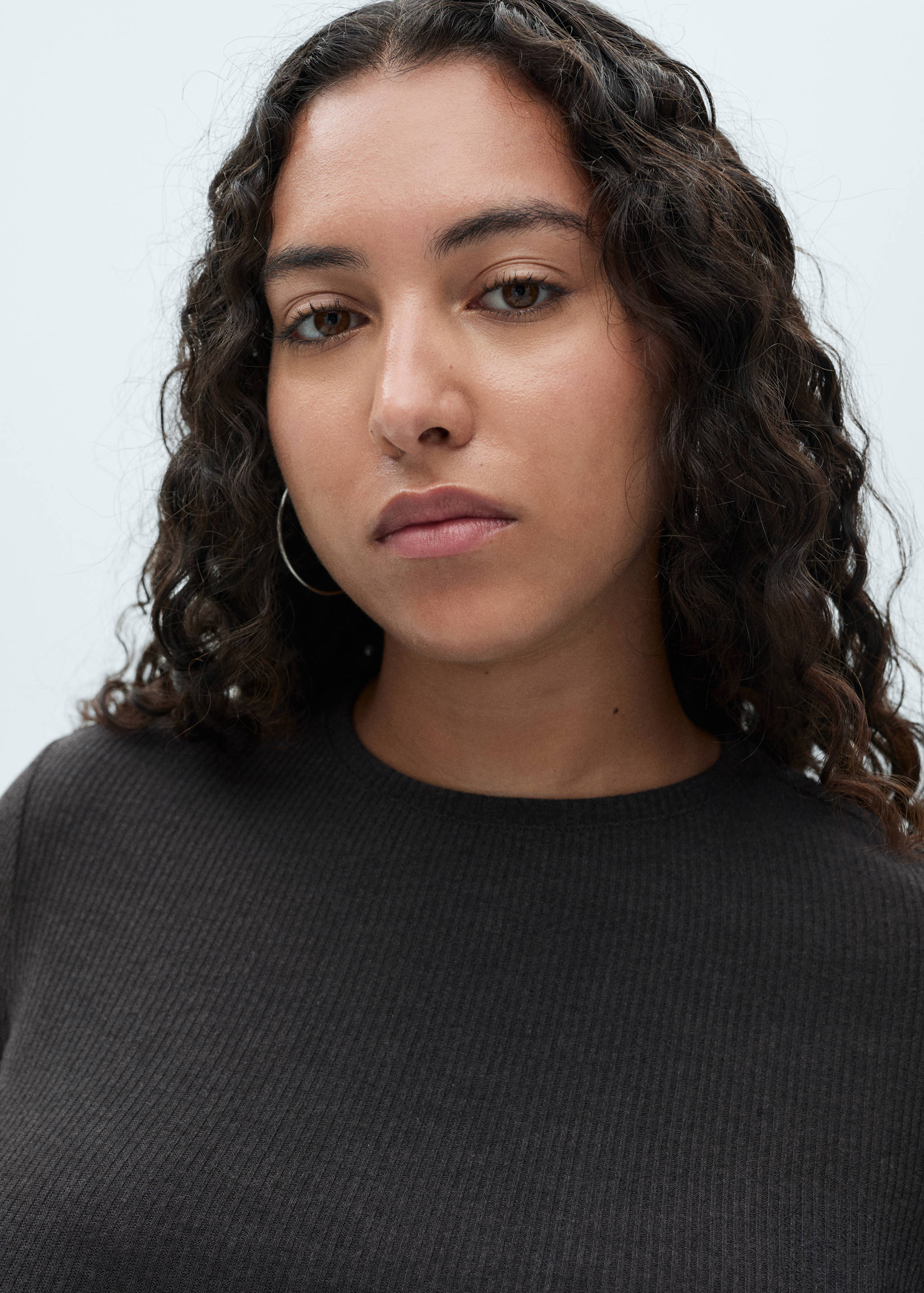 T-shirt maille côtelée - Détail de l'article 4