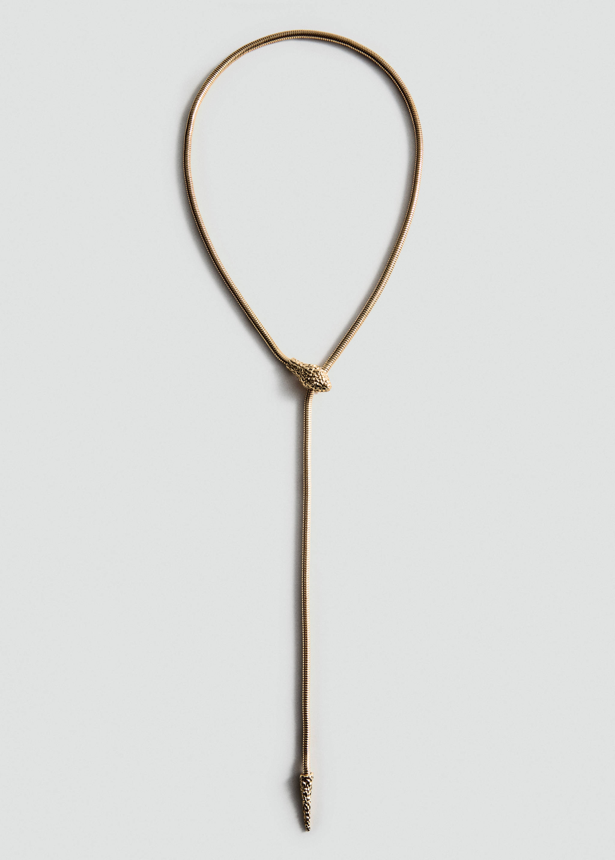 蛇纹细链项链 - null