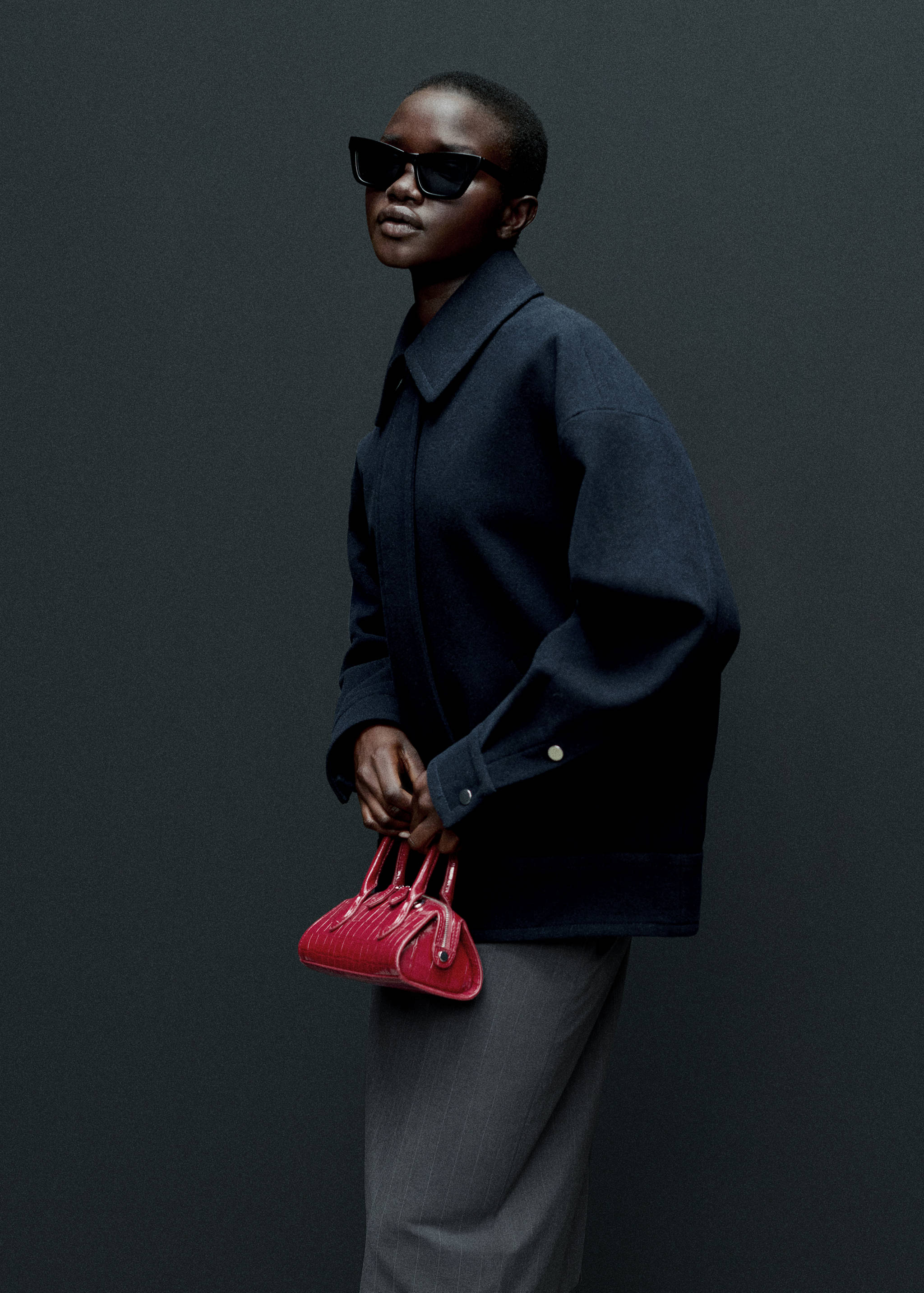 Croc-effect bag - General plane