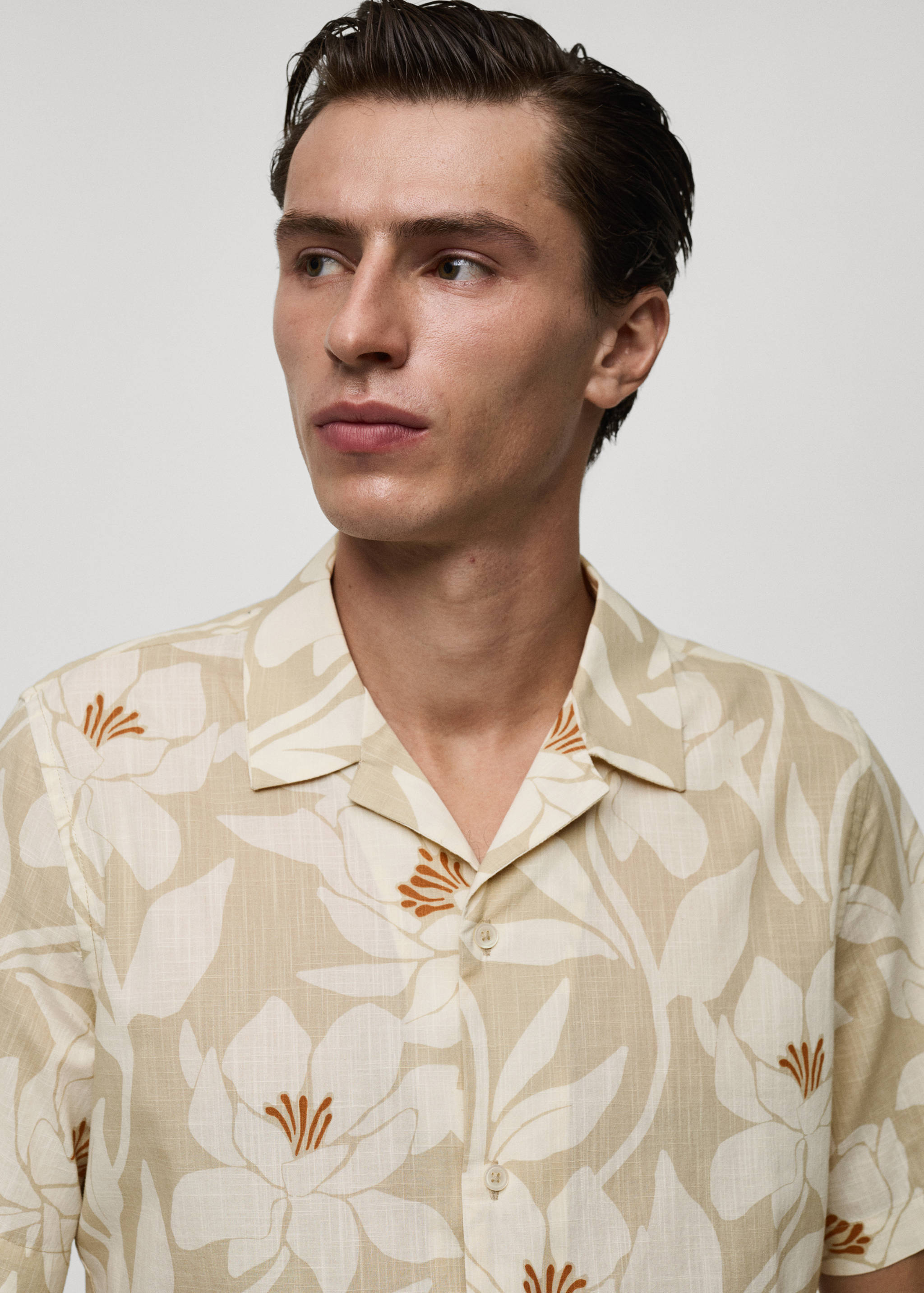 Camisa 100% algodón estampado hawaiano - Detalle del artículo 1
