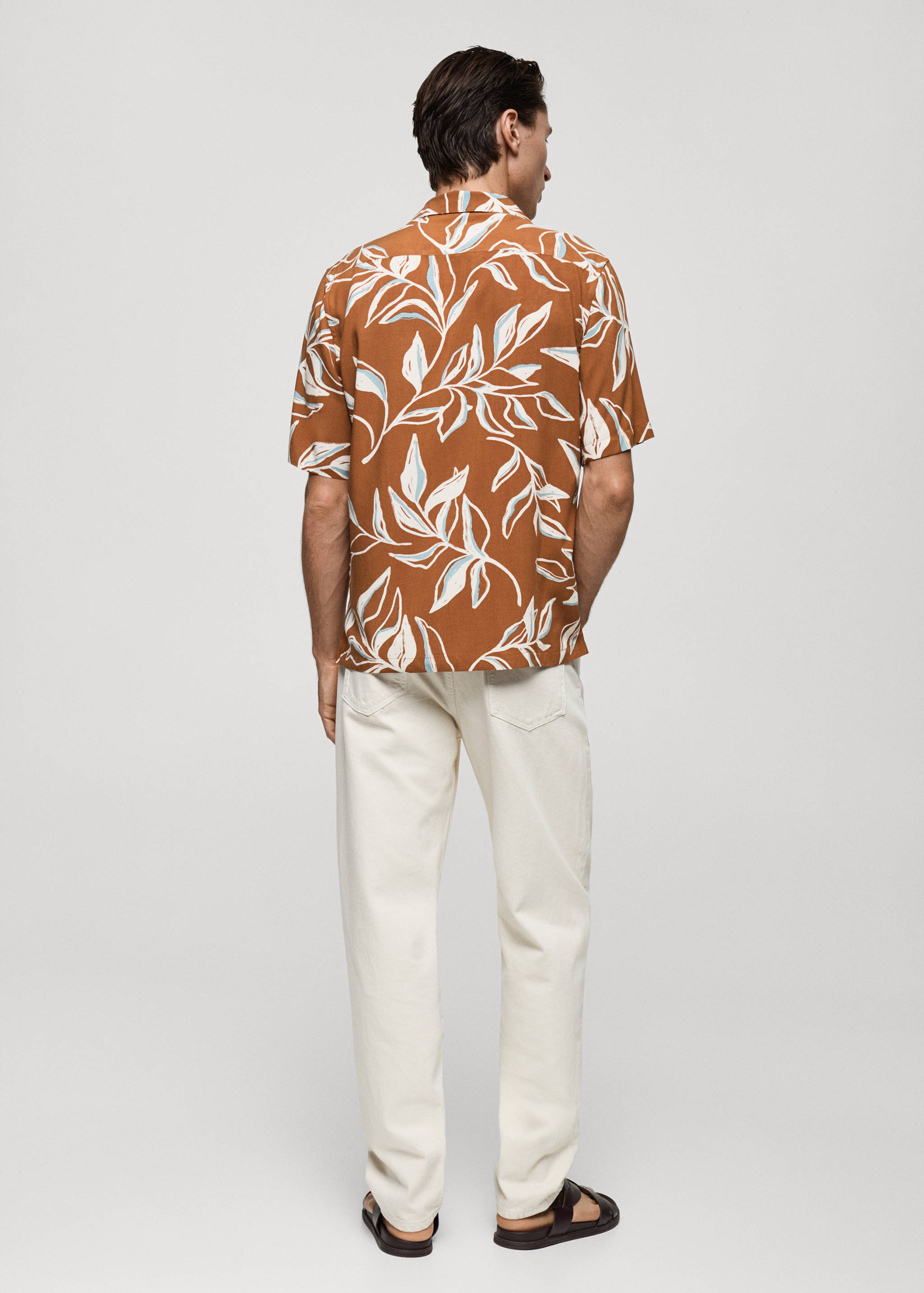 Regular-fit Hawaiian-print shirt - Reverse of the article